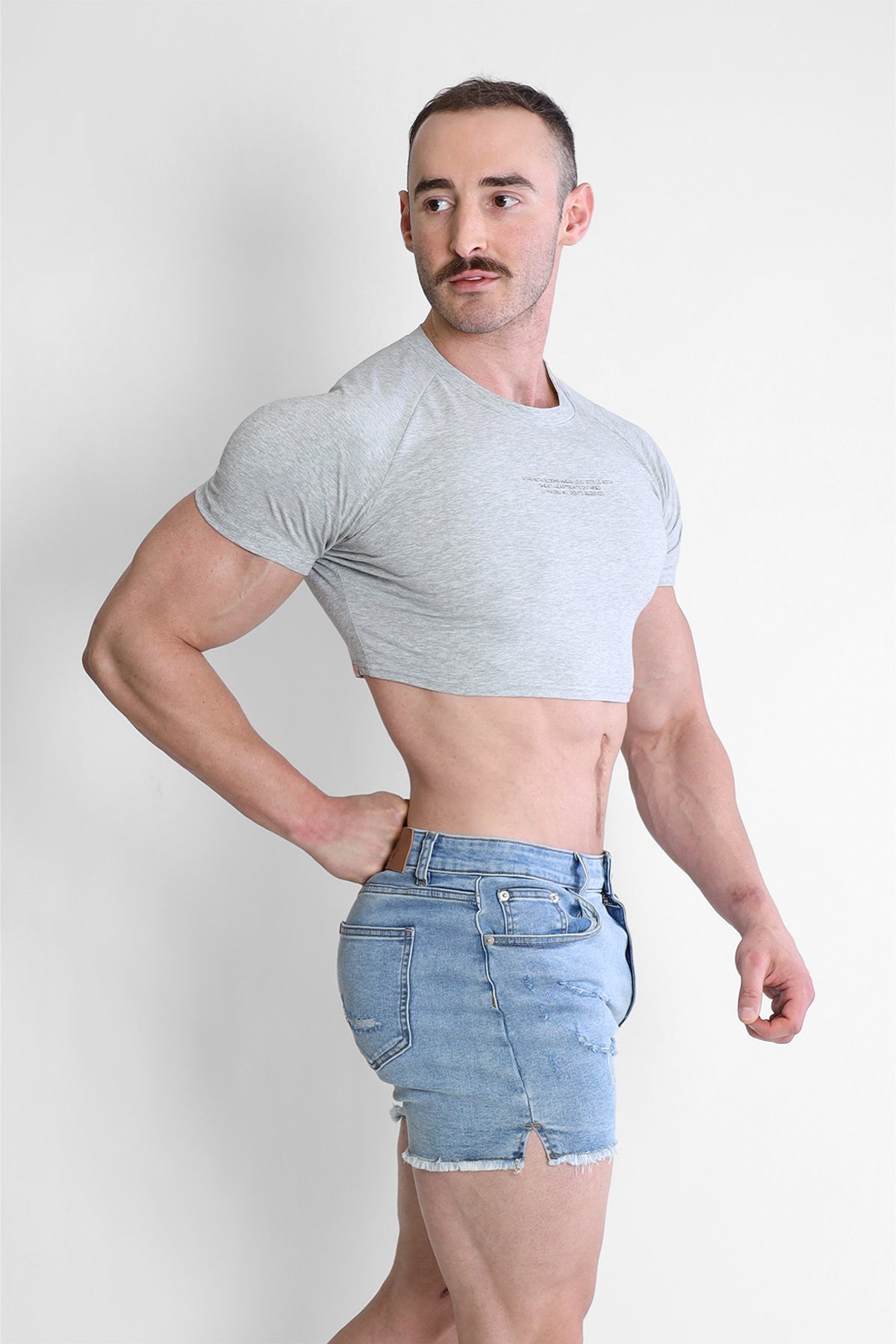 JJ Malibu Muscle-Fit Crop Tee - Free Verse - DealByEthan.gay loves JJ Malibu