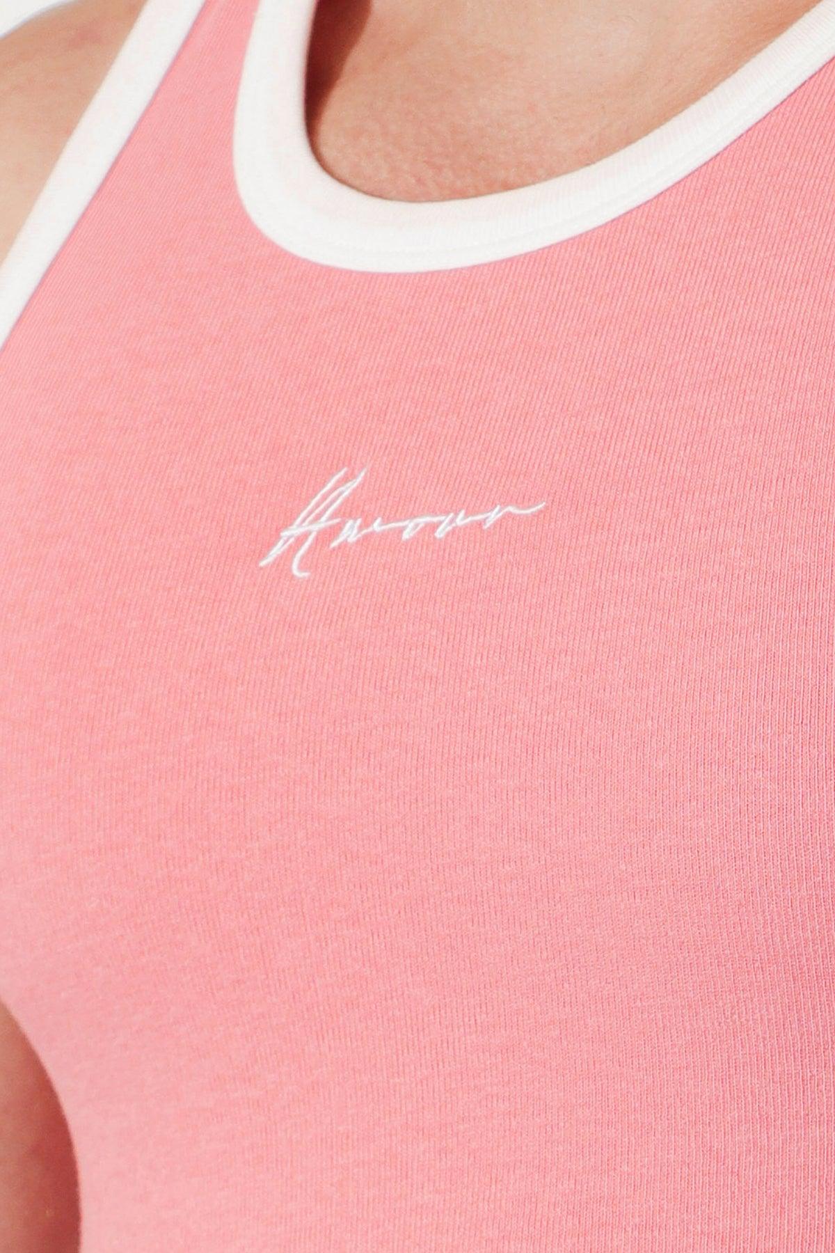 JJ Malibu Muscle Fit Ribbed Tank - Amour Pink - DealByEthan.gay loves JJ Malibu
