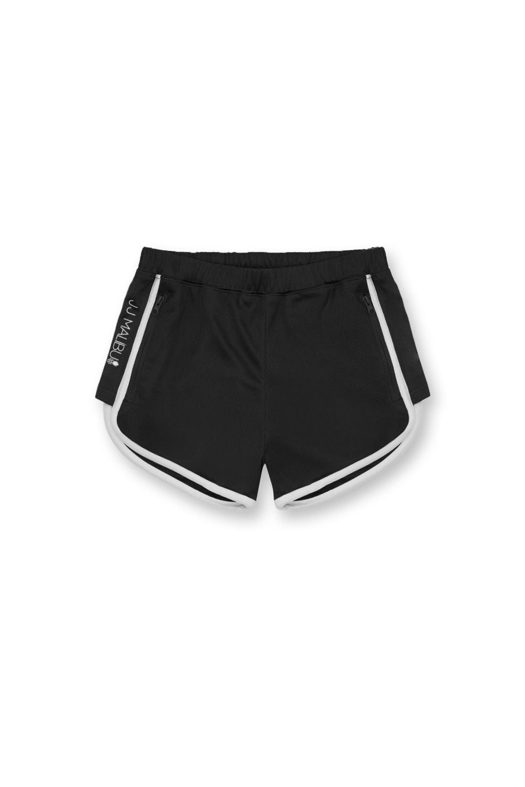 JJ Malibu Nightcall Elastic Waist 3" Short Shorts - Midnight Black - DealByEthan.gay loves JJ Malibu