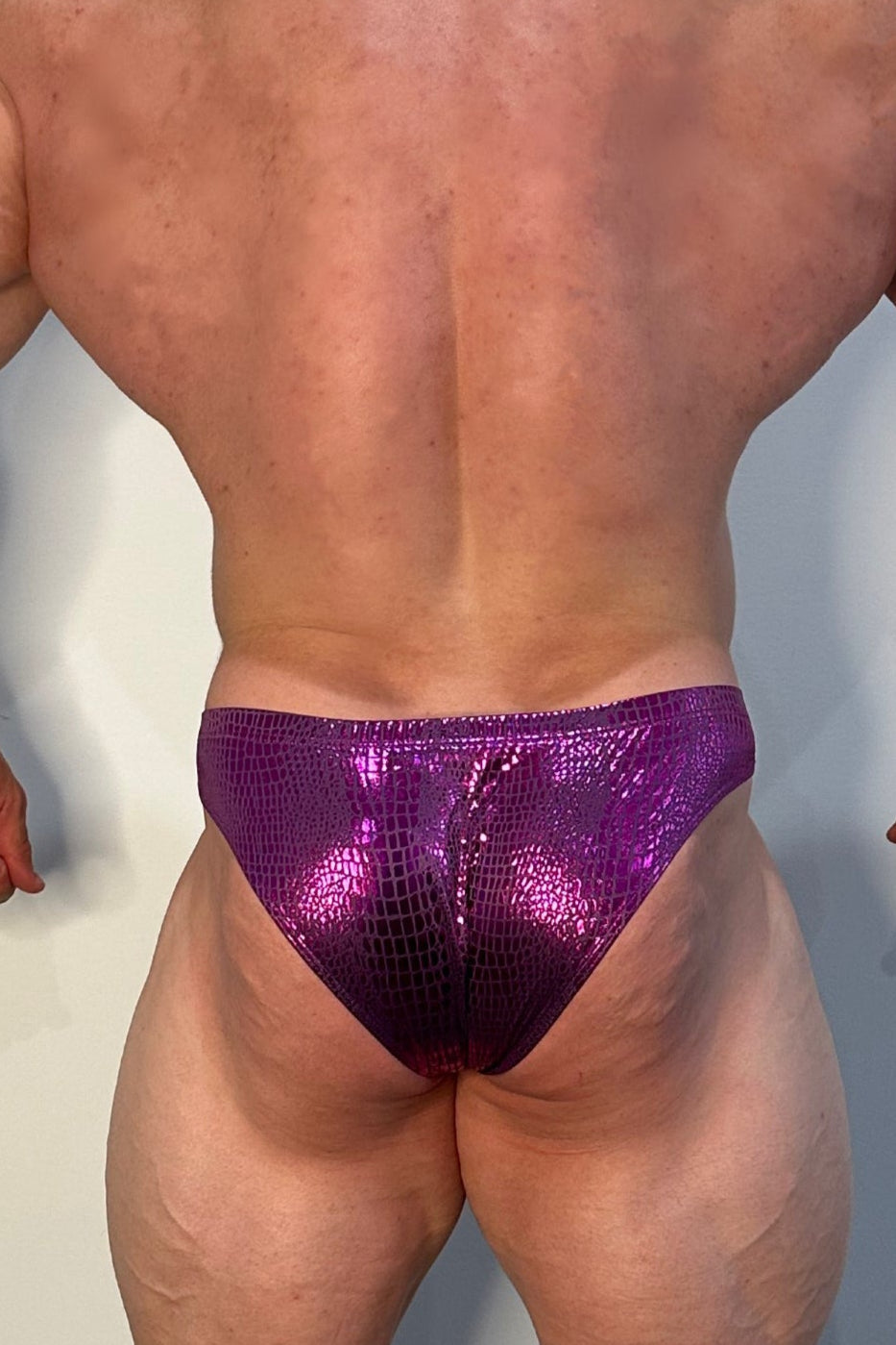 JJ Malibu Nocturnal Brief with Bulge Pouch - Hot Pink Croc - DealByEthan.gay loves JJ Malibu