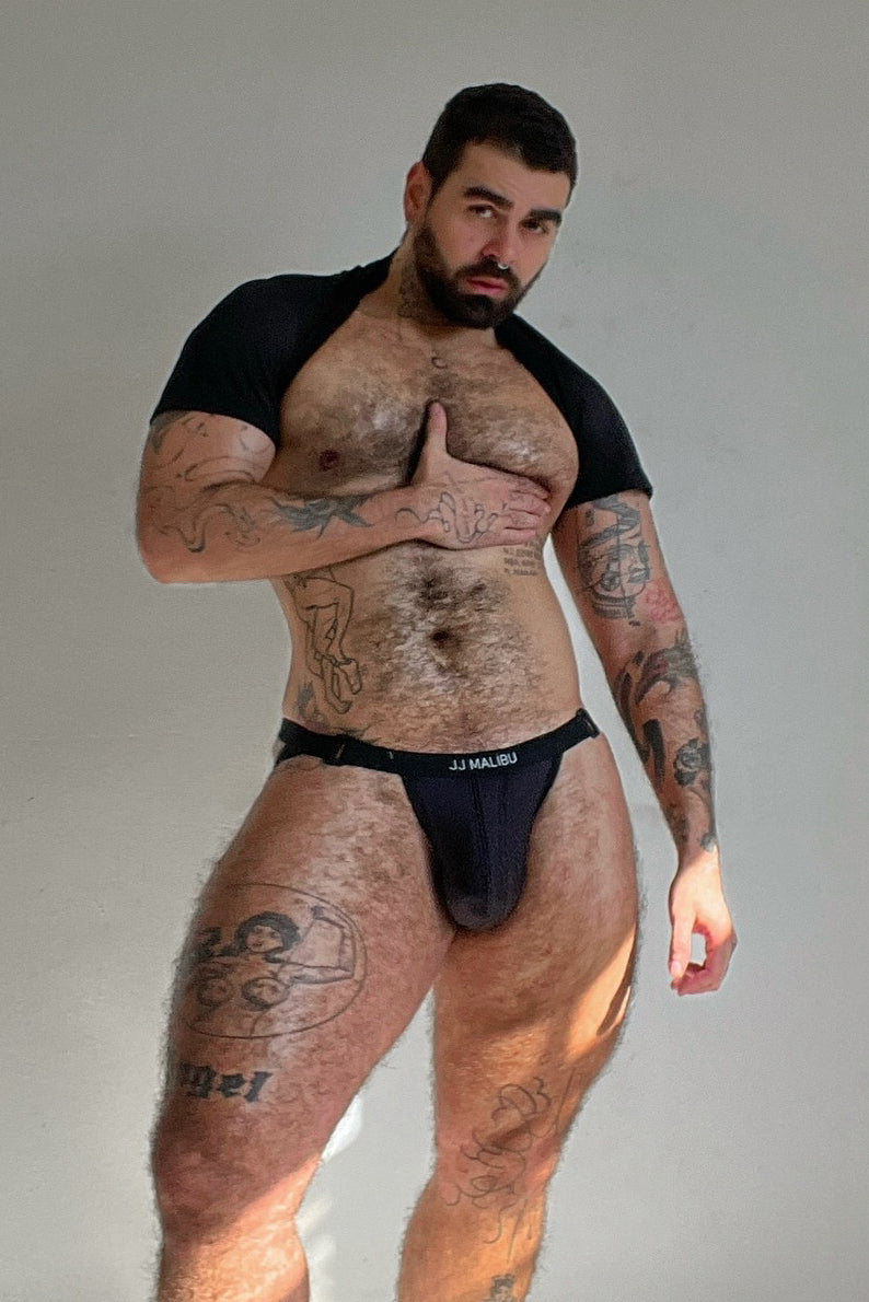 JJ Malibu On-Display Jockstrap w/ Buckled Waistband - Black - DealByEthan.gay loves JJ Malibu