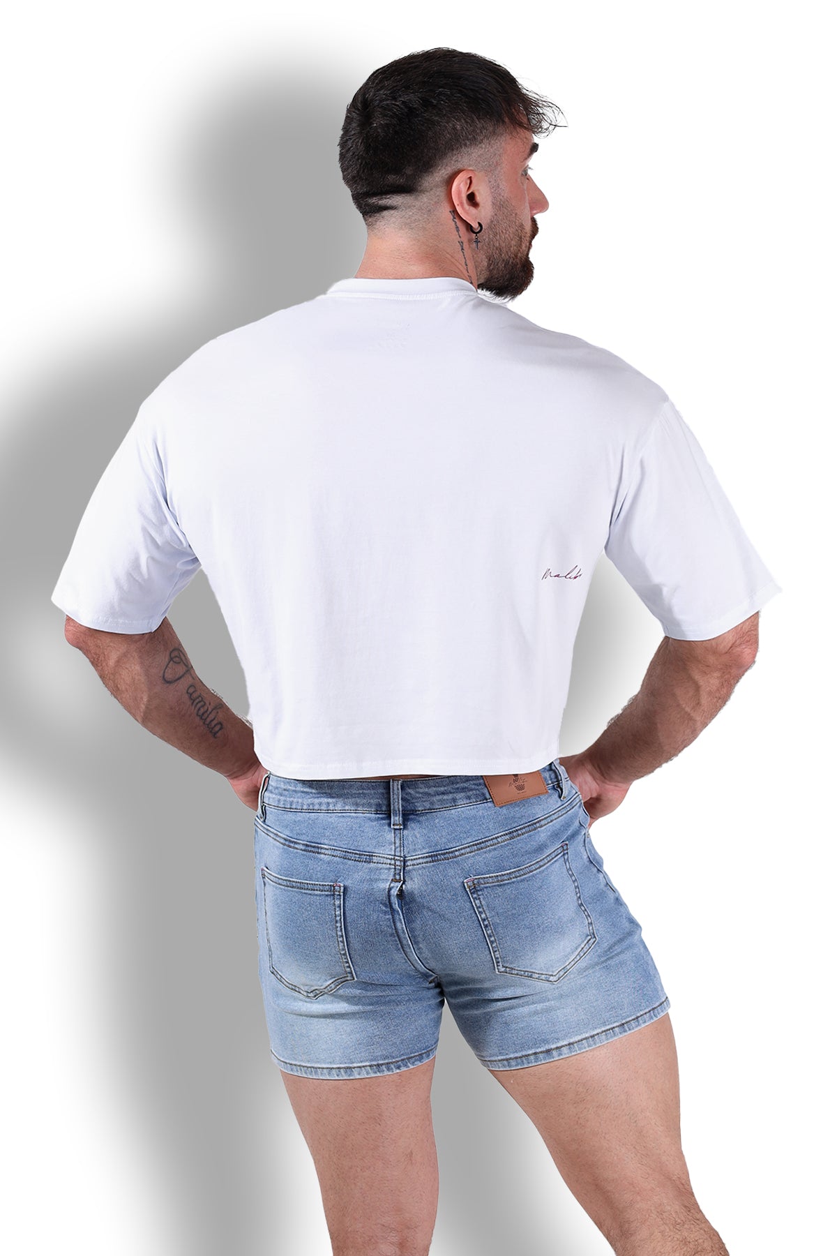 JJ Malibu Oversized Relaxed Crop Top - White - DealByEthan.gay loves JJ Malibu