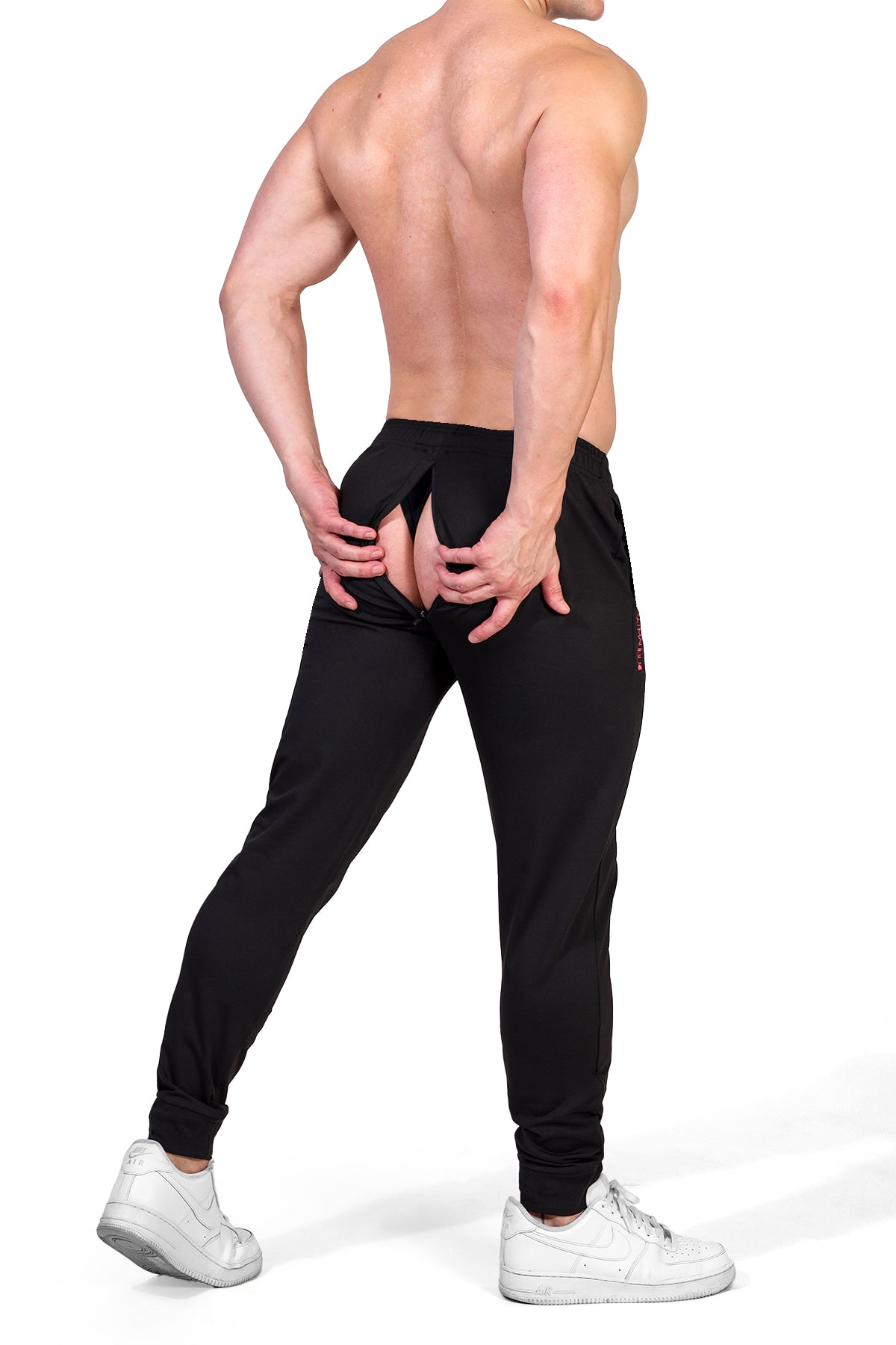 JJ Malibu Peek-A-Boo Joggers - Black - DealByEthan.gay loves JJ Malibu