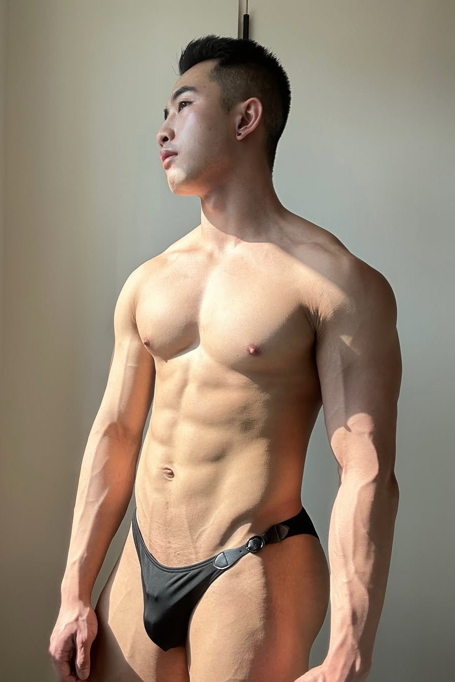 JJ Malibu Renaissance Low-Cut Swim Bikini Briefs for Men - Black - DealByEthan.gay loves JJ Malibu