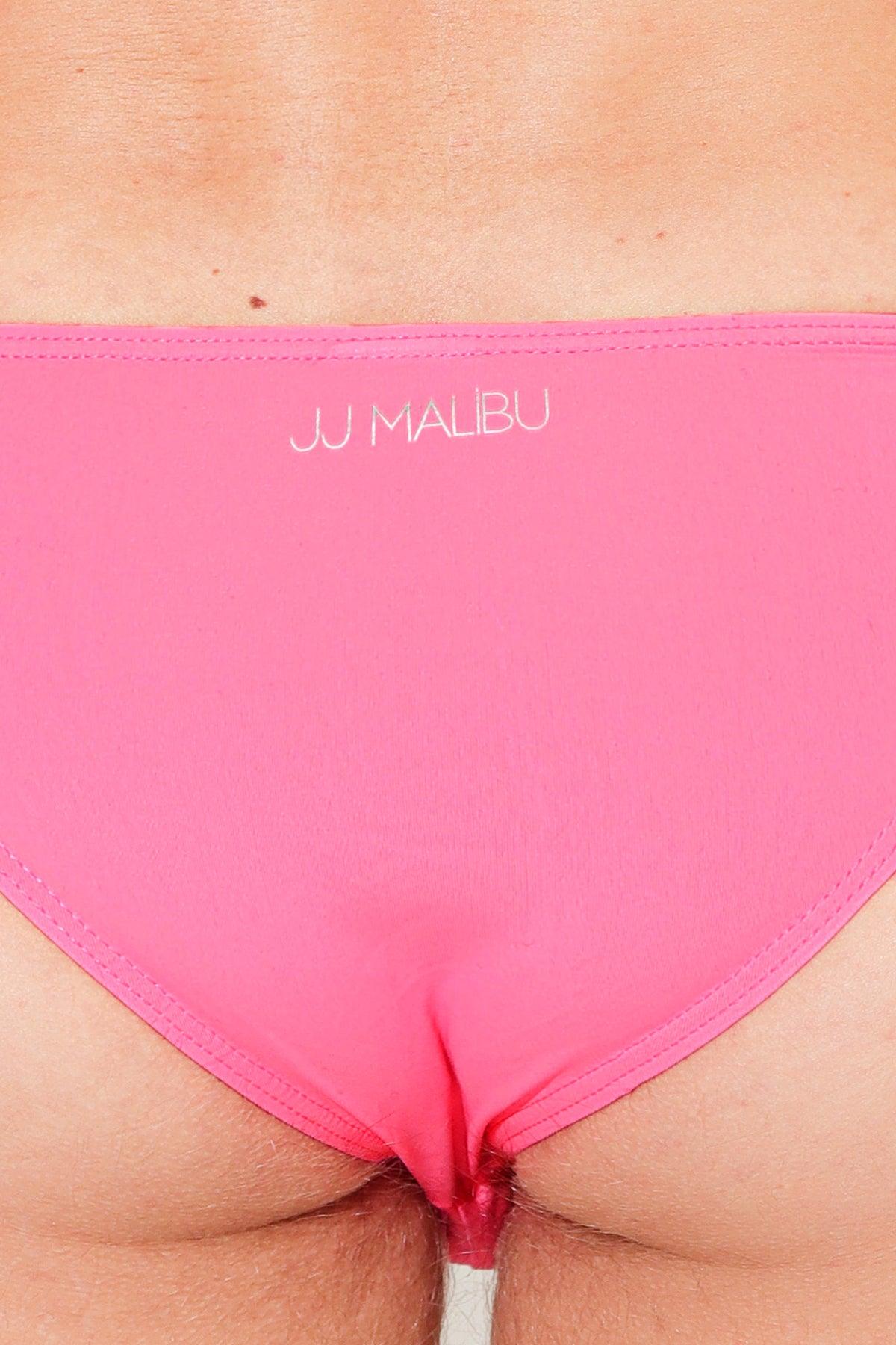 JJ Malibu Renaissance Low-Cut Swim Bikini Briefs for Men - Neon Pink - DealByEthan.gay loves JJ Malibu