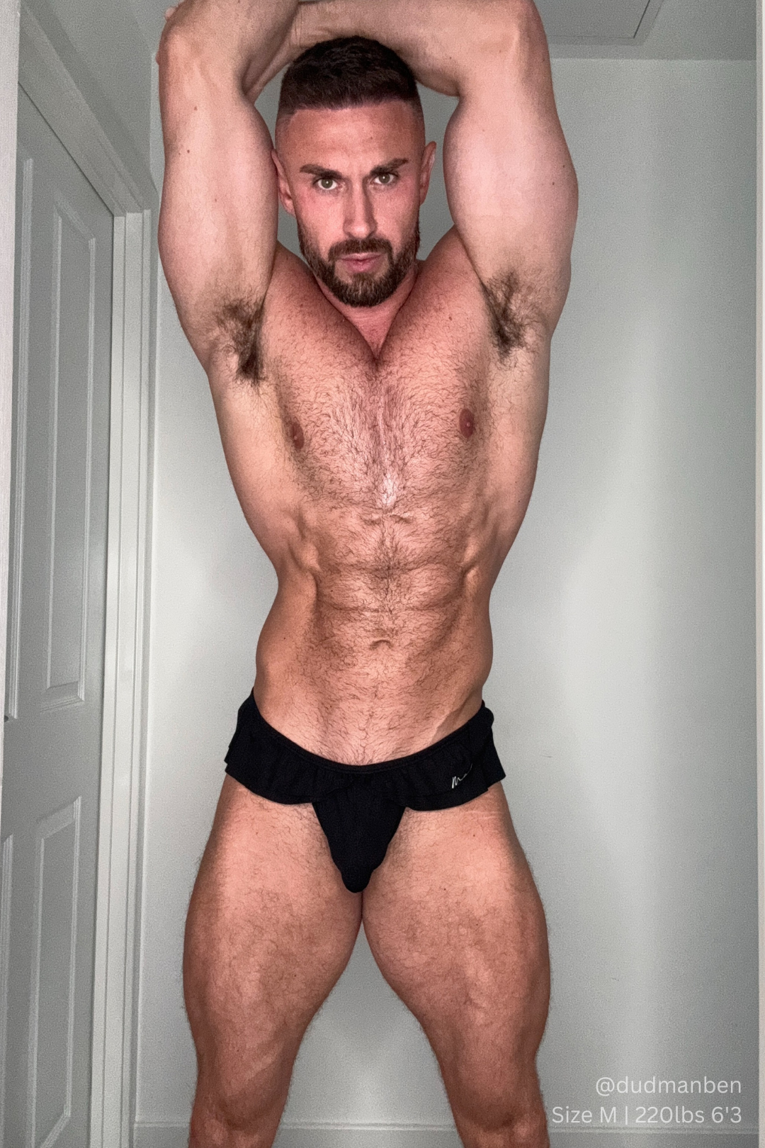 JJ Malibu Ruffle-Trim Athletic Hybrid Swim Thong - Midnight Black - DealByEthan.gay loves JJ Malibu