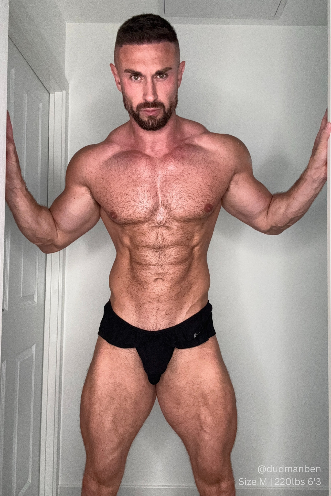 JJ Malibu Ruffle-Trim Athletic Hybrid Swim Thong - Midnight Black - DealByEthan.gay loves JJ Malibu