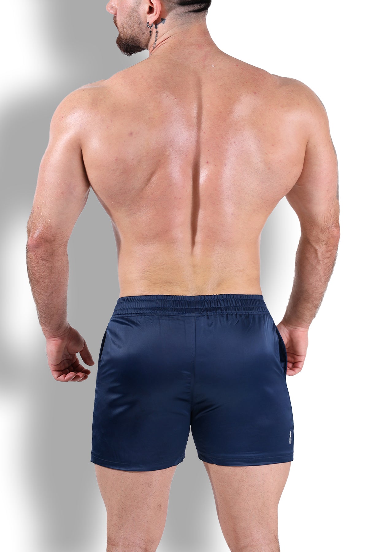 JJ Malibu ShimmerFlex Active Shorts - Navy - DealByEthan.gay loves JJ Malibu