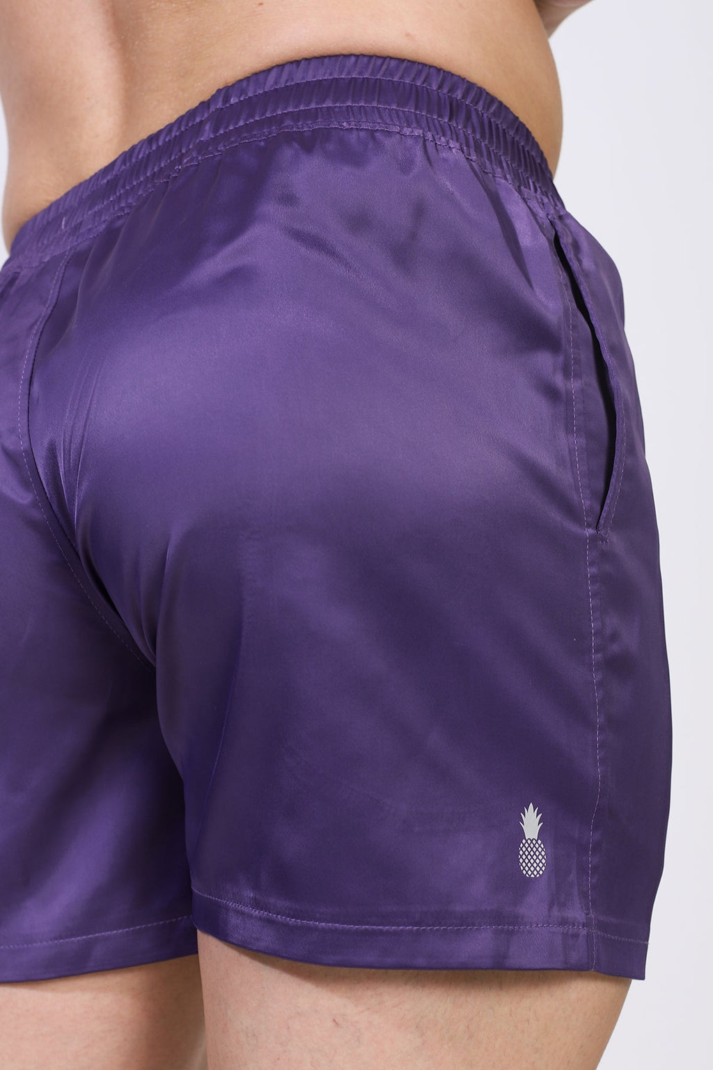 JJ Malibu ShimmerFlex Active Shorts - Plum - DealByEthan.gay loves JJ Malibu