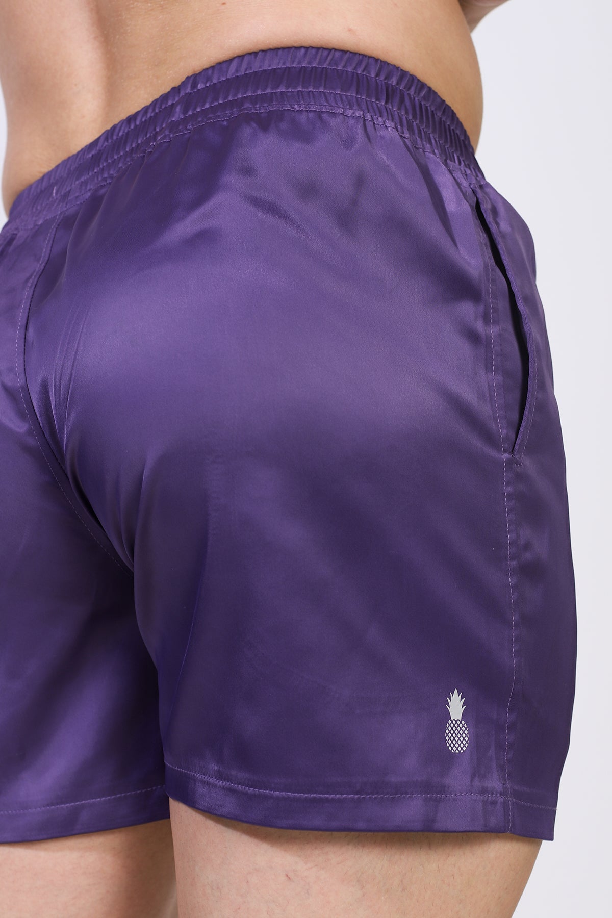 JJ Malibu ShimmerFlex Active Shorts - Plum - DealByEthan.gay loves JJ Malibu