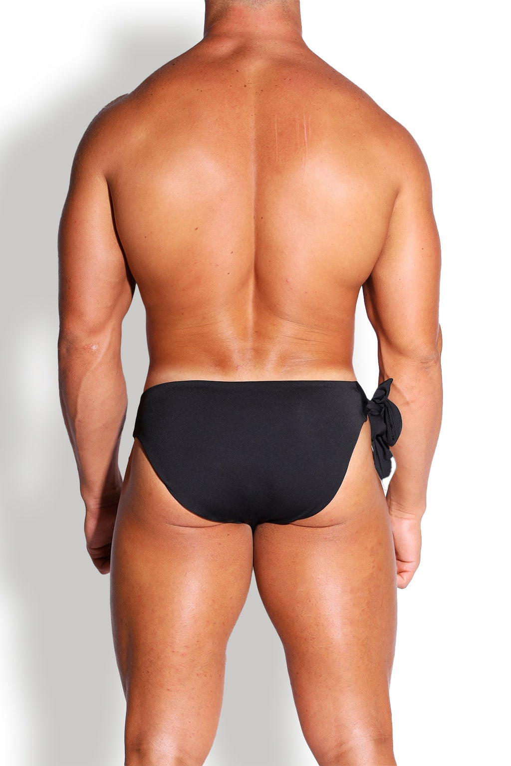 JJ Malibu Side-Tie Swim Briefs - Obsidian - DealByEthan.gay loves JJ Malibu