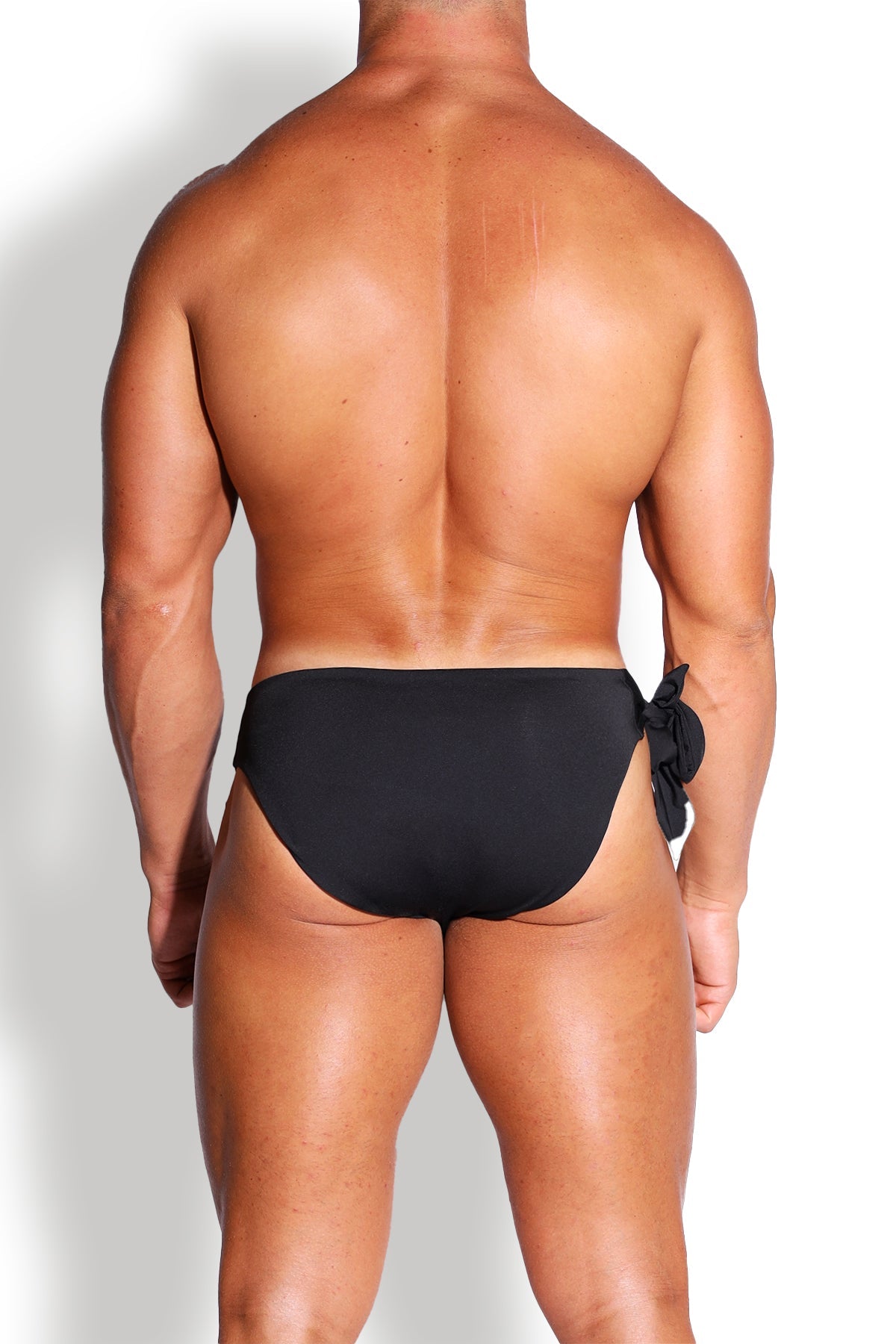 JJ Malibu Side-Tie Swim Briefs - Obsidian - DealByEthan.gay loves JJ Malibu