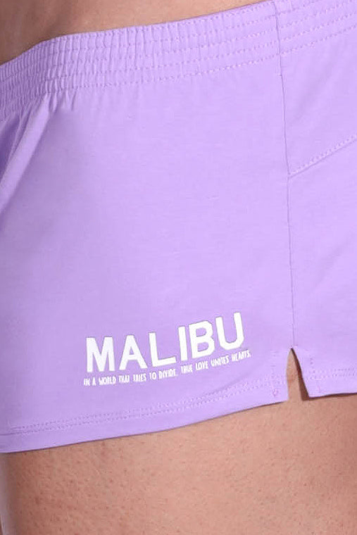 JJ Malibu Stretch-It 2" Short Shorts - Bright Lilac - DealByEthan.gay loves JJ Malibu