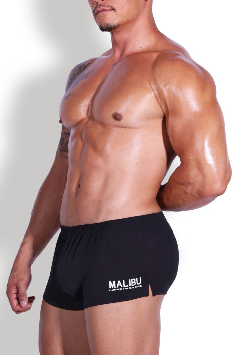 JJ Malibu Stretch-It 2" Short Shorts - Midnight Black - DealByEthan.gay loves JJ Malibu