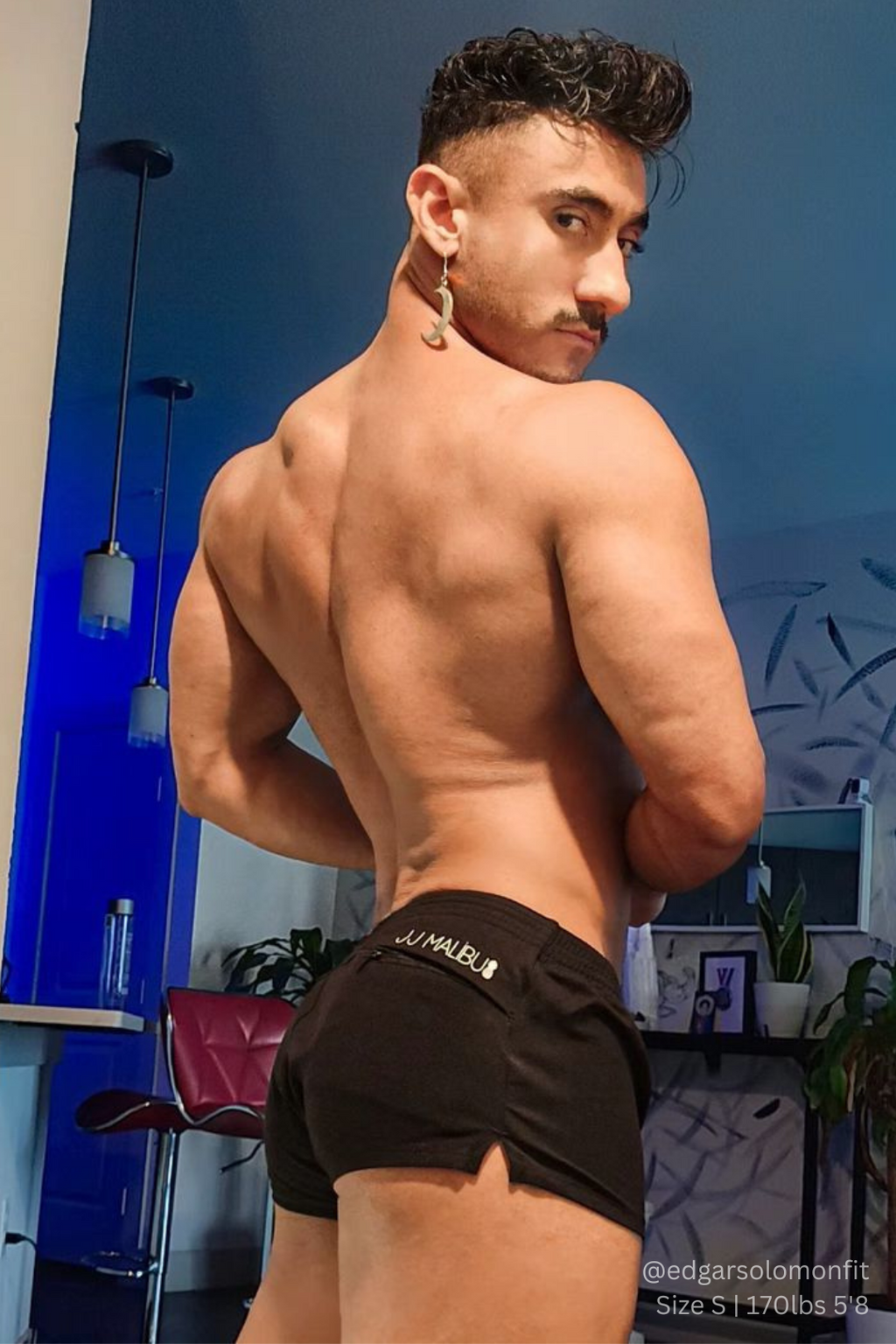 JJ Malibu Stretch-It 2" Short Shorts - Midnight Black - DealByEthan.gay loves JJ Malibu