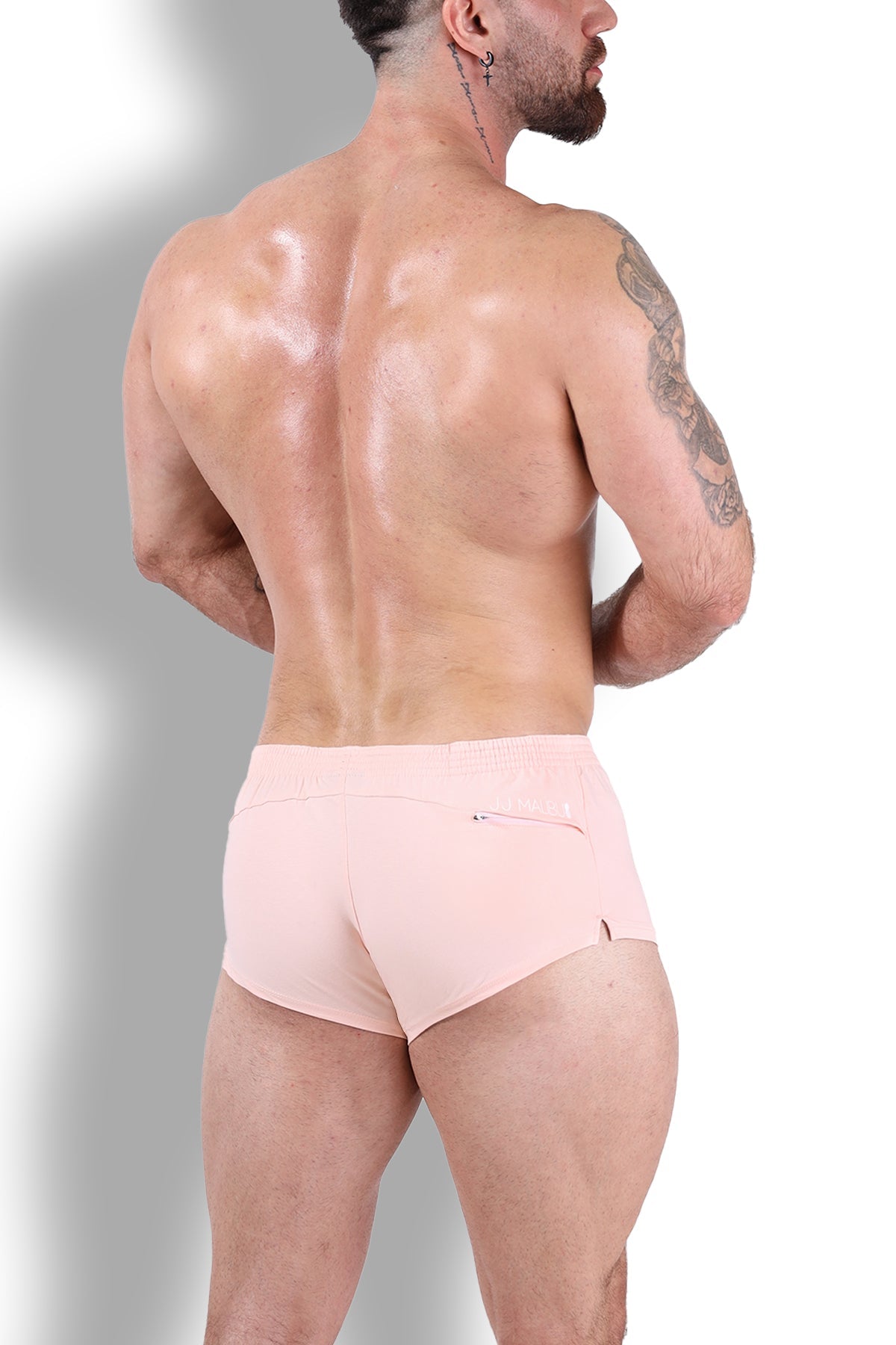 JJ Malibu Stretch-It 2" Short Shorts - Nude Pink - DealByEthan.gay loves JJ Malibu