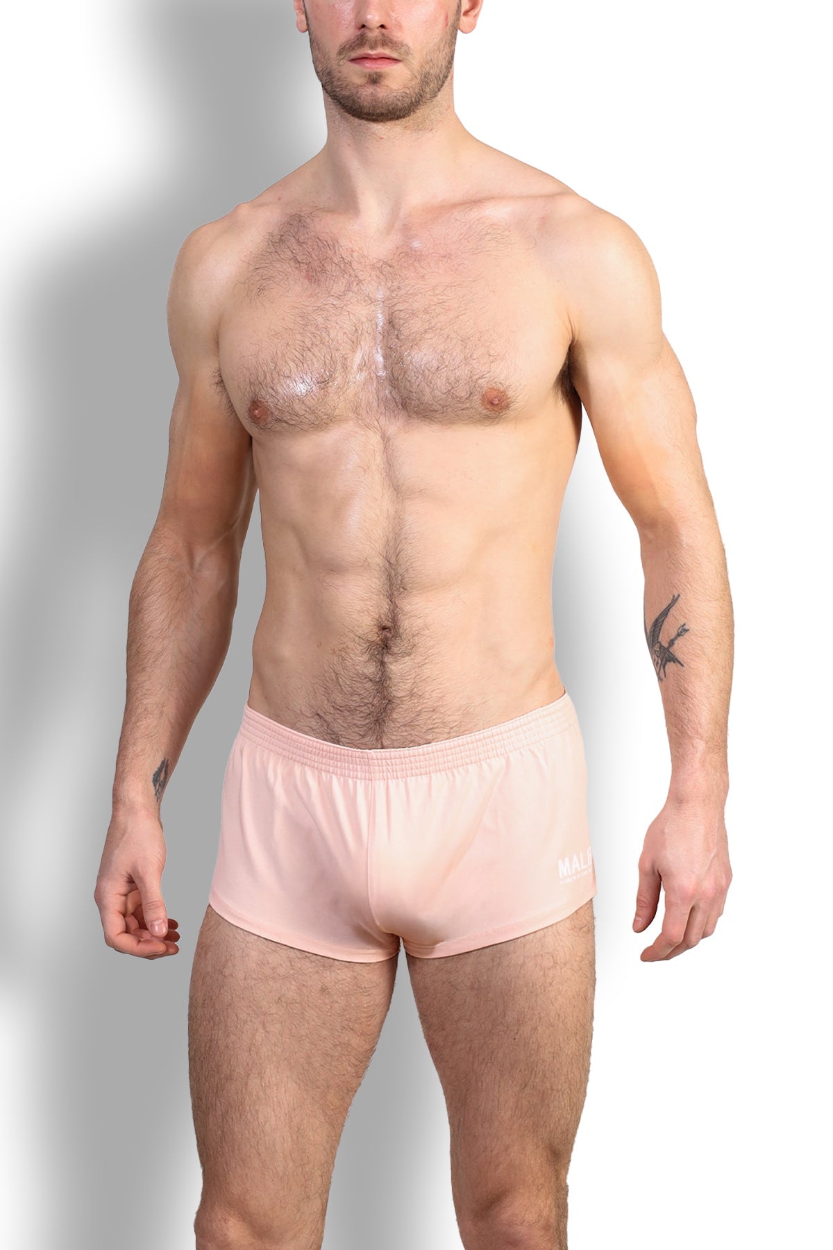 JJ Malibu Stretch-It 2" Short Shorts - Nude Pink - DealByEthan.gay loves JJ Malibu