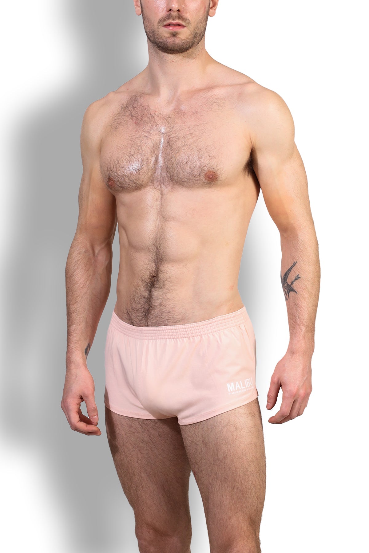 JJ Malibu Stretch-It 2" Short Shorts - Nude Pink - DealByEthan.gay loves JJ Malibu