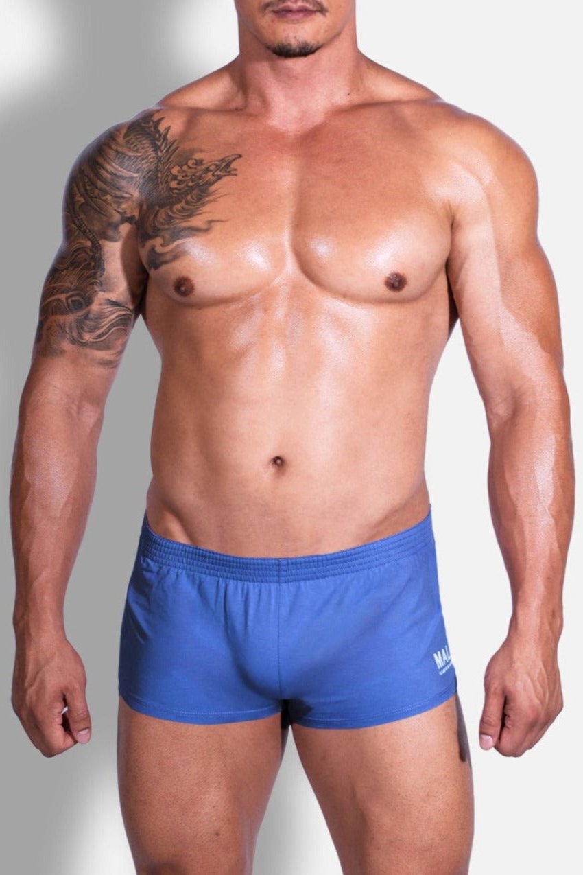 JJ Malibu Stretch-It 2" Short Shorts - True Blue - DealByEthan.gay loves JJ Malibu