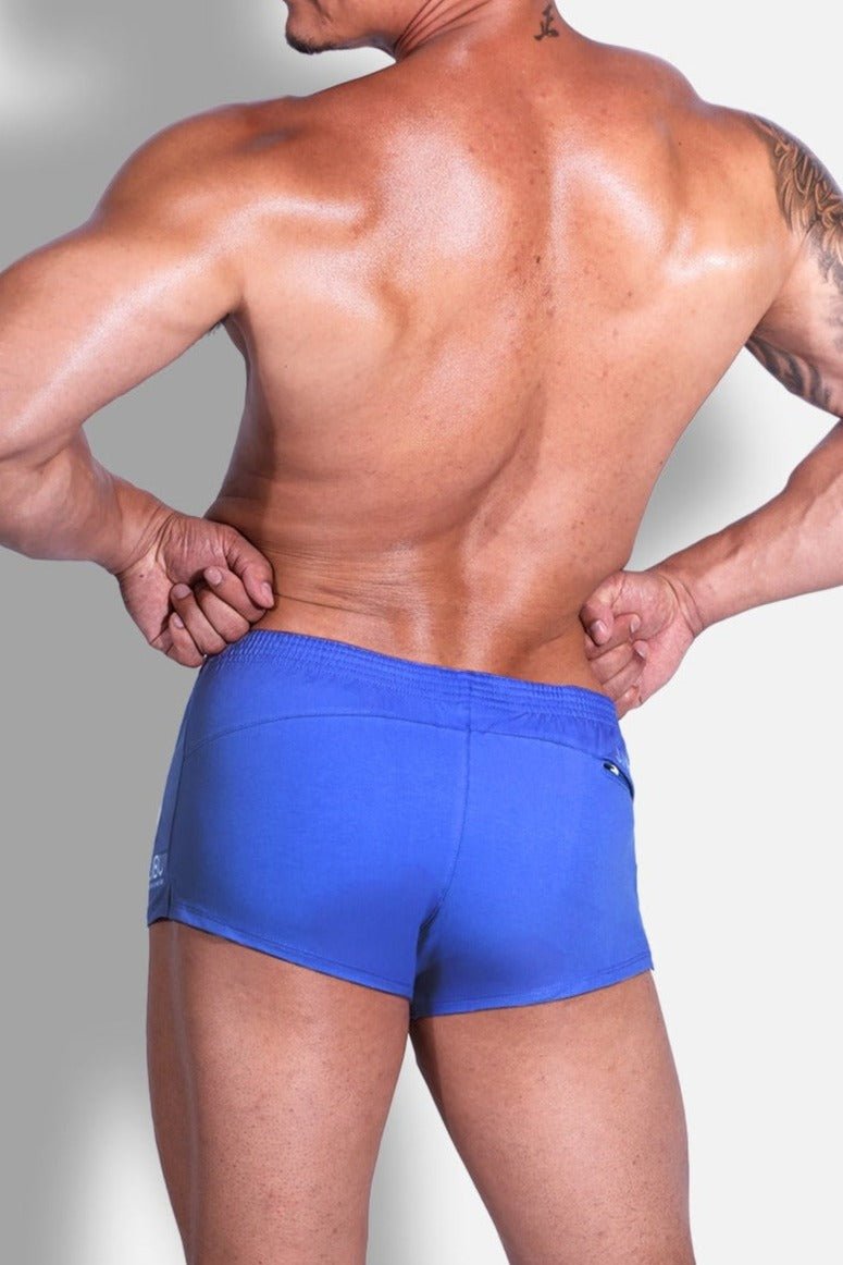 JJ Malibu Stretch-It 2" Short Shorts - True Blue - DealByEthan.gay loves JJ Malibu