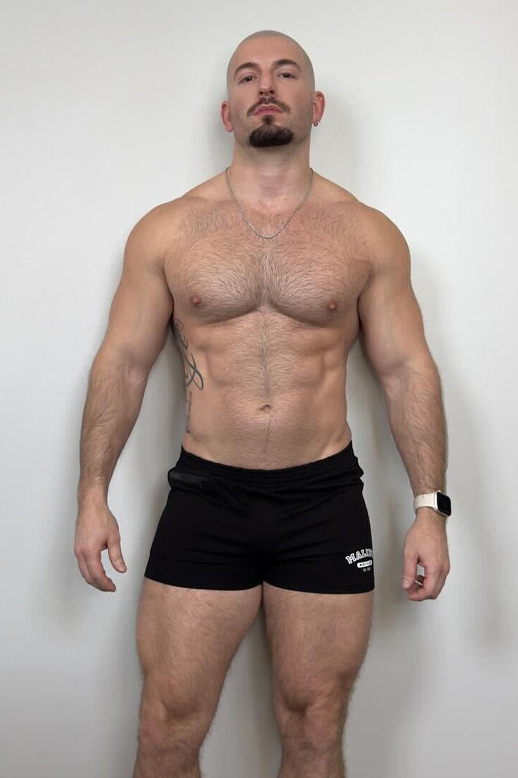 JJ Malibu Varsity 2" Short Shorts with Zipper Pocket  - Midnight Black - DealByEthan.gay loves JJ Malibu