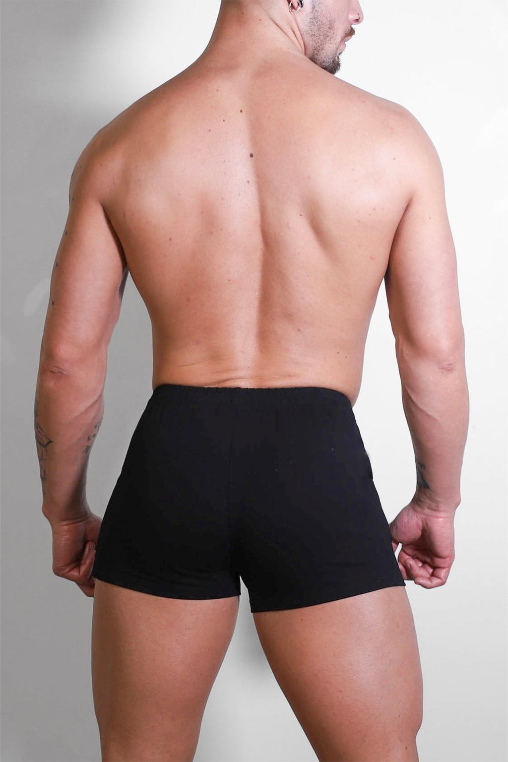 JJ Malibu Varsity 2" Short Shorts with Zipper Pocket  - Midnight Black - DealByEthan.gay loves JJ Malibu