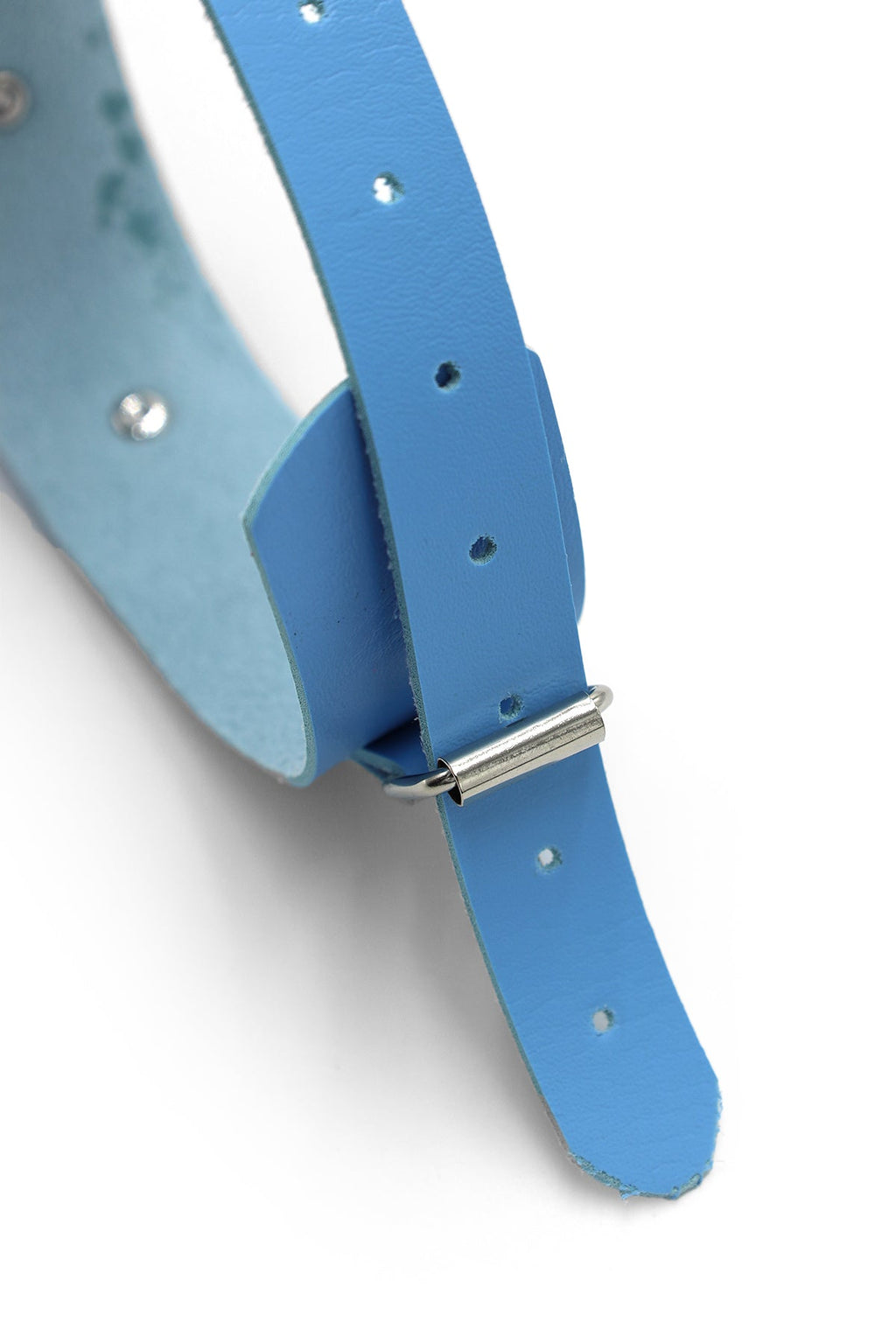 JJ Malibu Vegan Leather Arm Bands with Buckle - Light Blue - DealByEthan.gay loves JJ Malibu