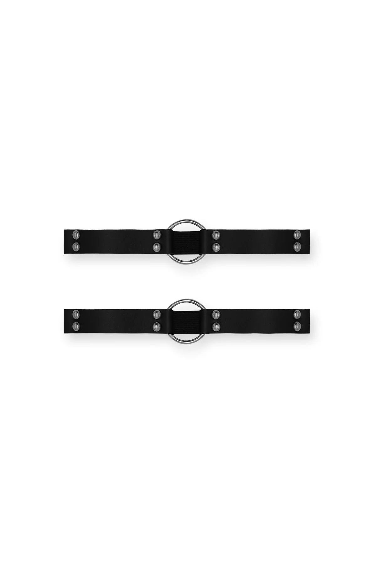 JJ Malibu Vegan Leather Ring Leg Bands - Black - DealByEthan.gay loves JJ Malibu