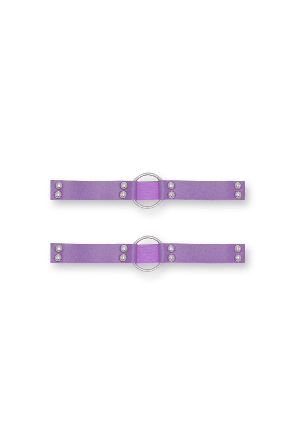 JJ Malibu Vegan Leather Ring Leg Bands - Lavender - DealByEthan.gay loves JJ Malibu