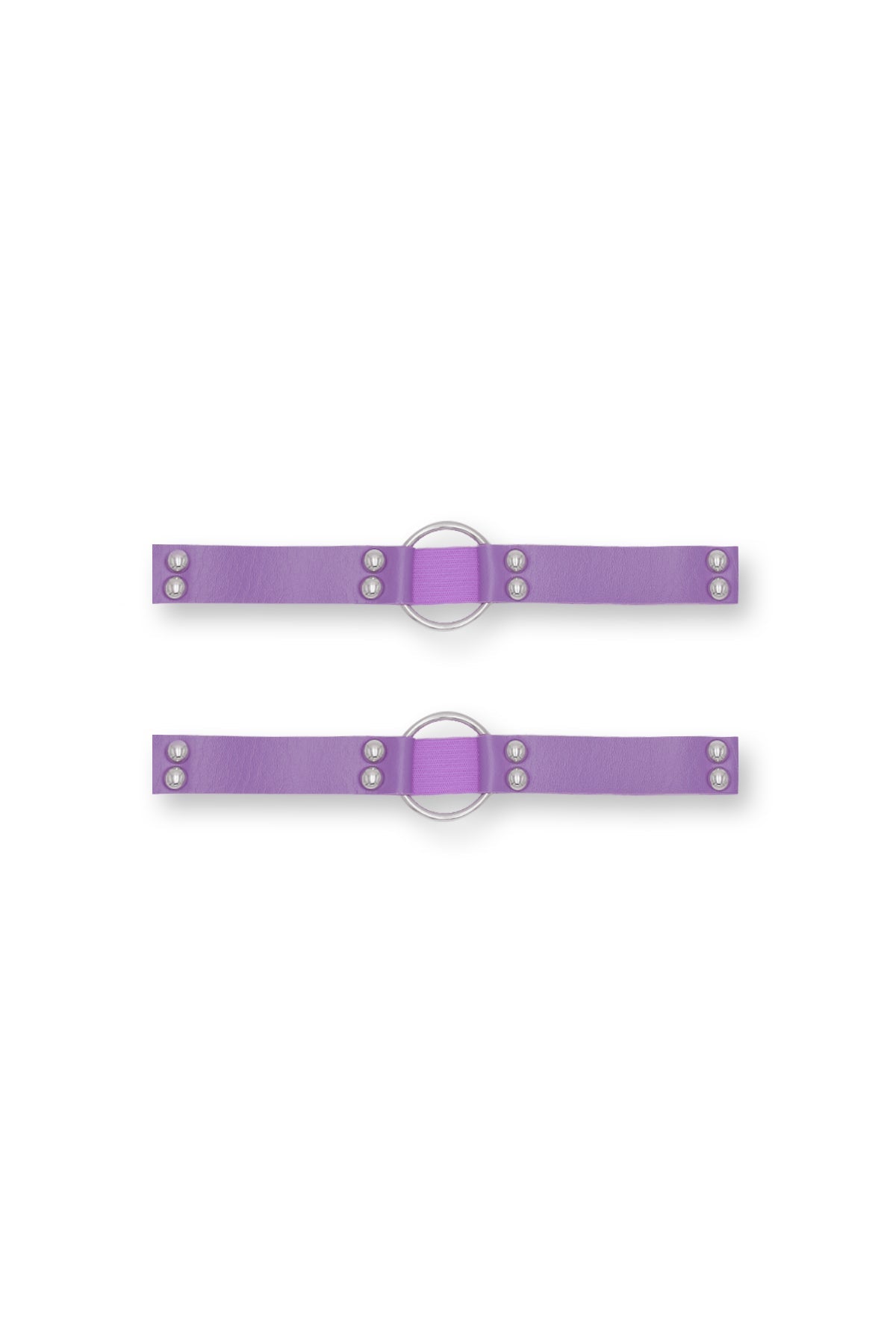 JJ Malibu Vegan Leather Ring Leg Bands - Lavender - DealByEthan.gay loves JJ Malibu