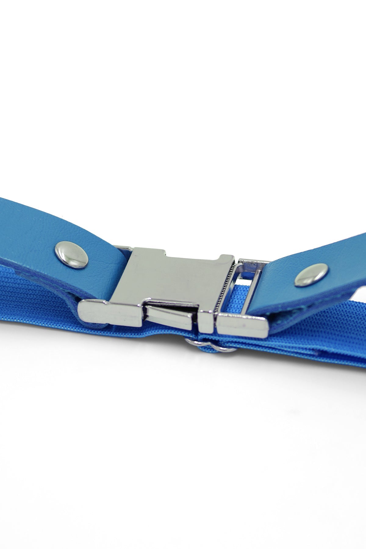 JJ Malibu Vegan Leather Snap Buckle Leg Bands - Cobalt Blue - DealByEthan.gay loves JJ Malibu