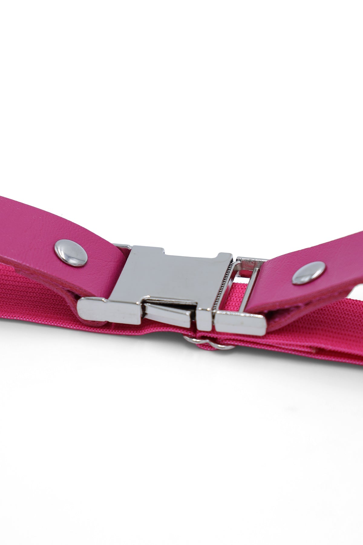JJ Malibu Vegan Leather Snap Buckle Leg Bands - Pink - DealByEthan.gay loves JJ Malibu