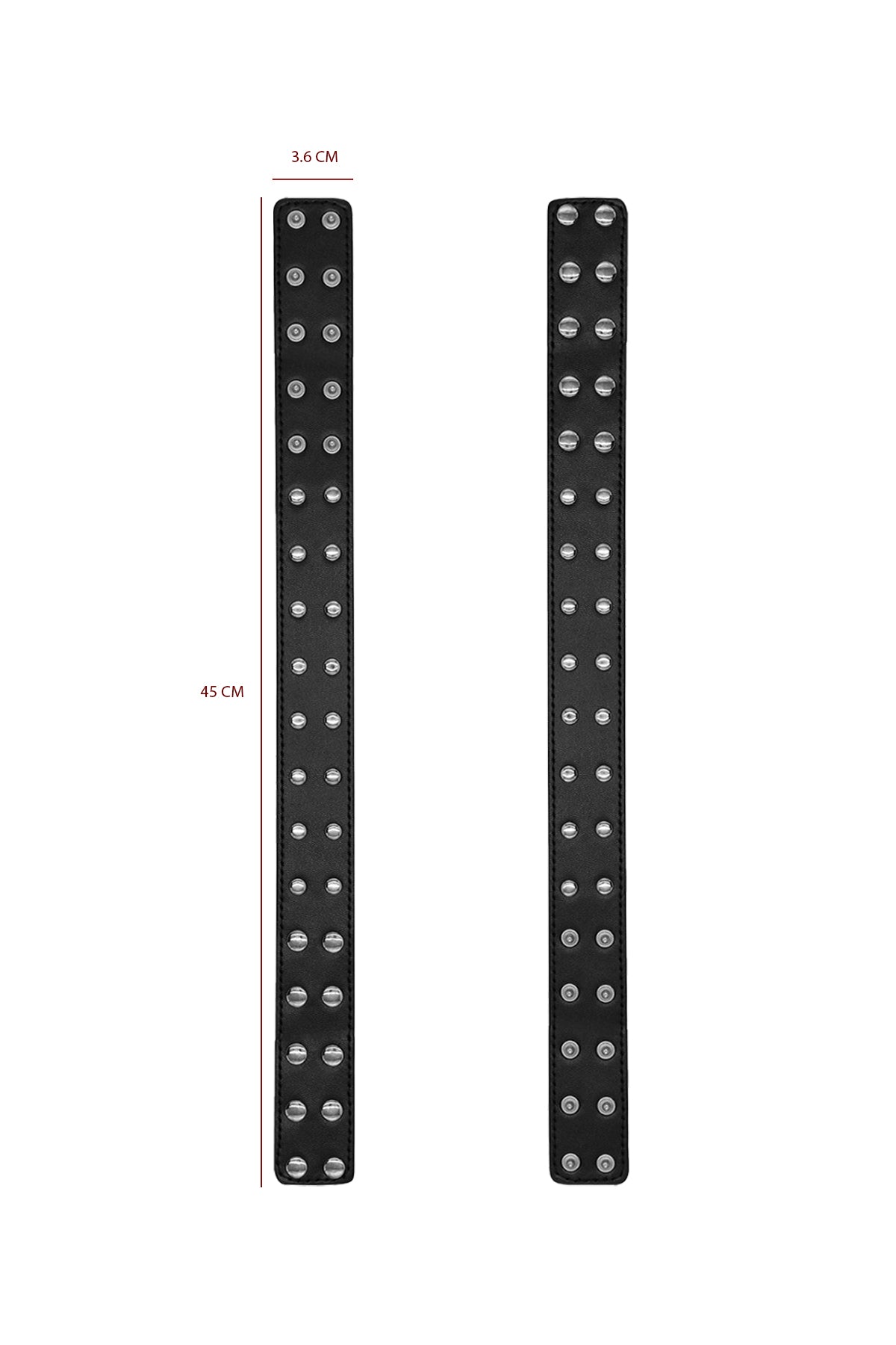 JJ Malibu Vegan Leather Studded Arm Bands - Black - DealByEthan.gay loves JJ Malibu