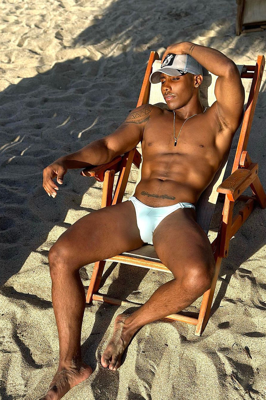JJ Malibu Voyage Low-Cut Swim Bikini Briefs for Men - Light Blue - DealByEthan.gay loves JJ Malibu