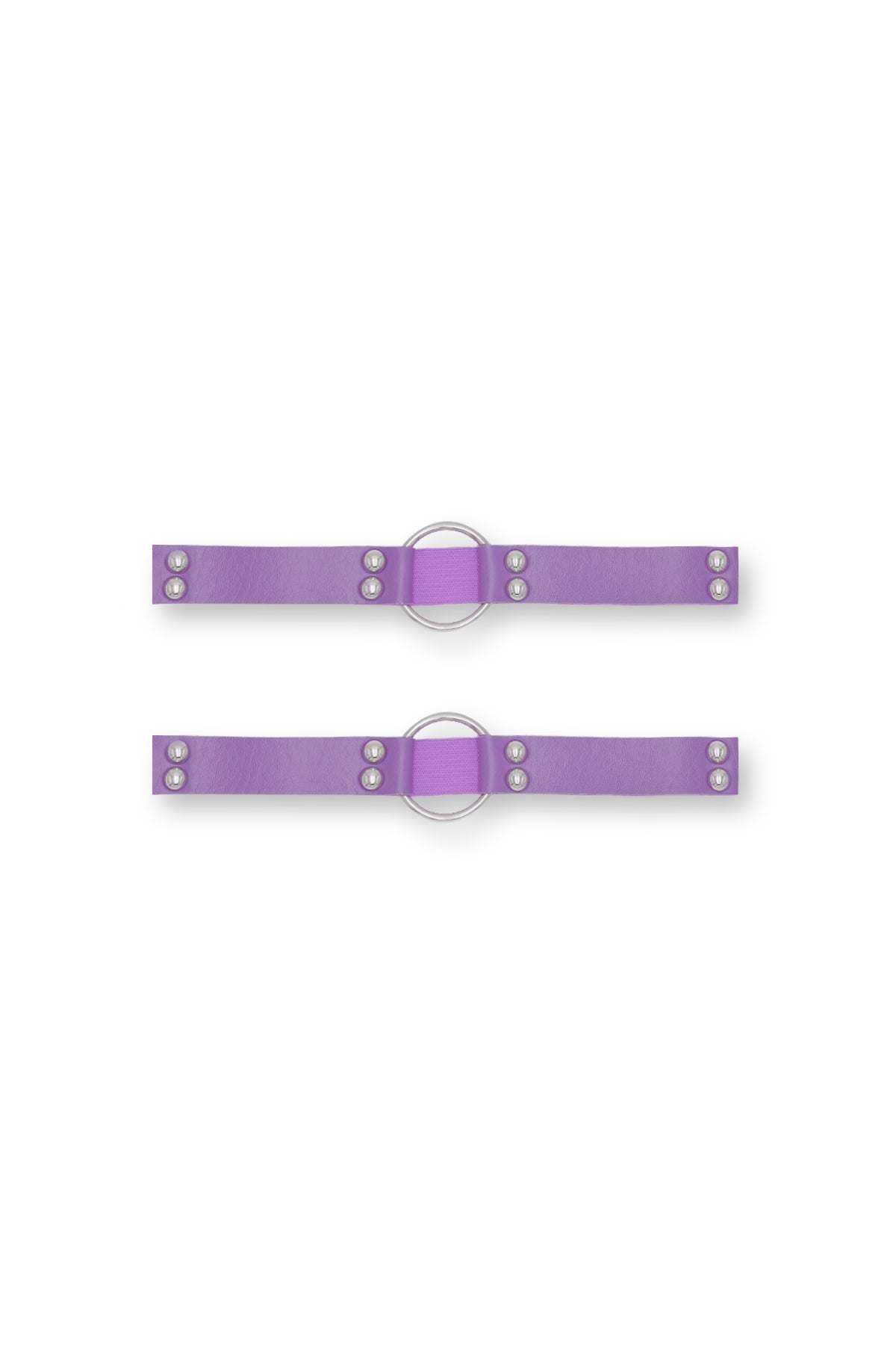 Vegan Leather Ring Leg Band - Lavender