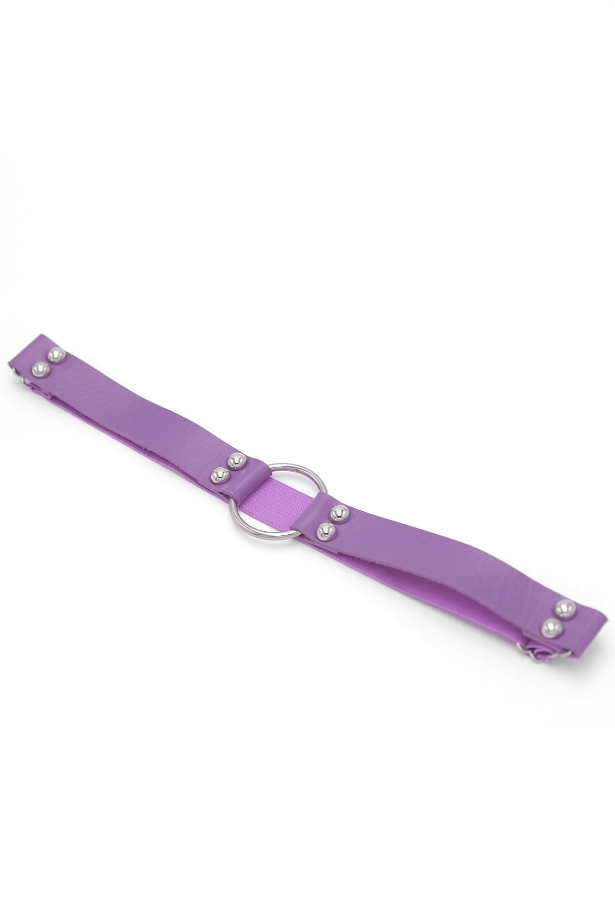 Vegan Leather Ring Leg Band - Lavender