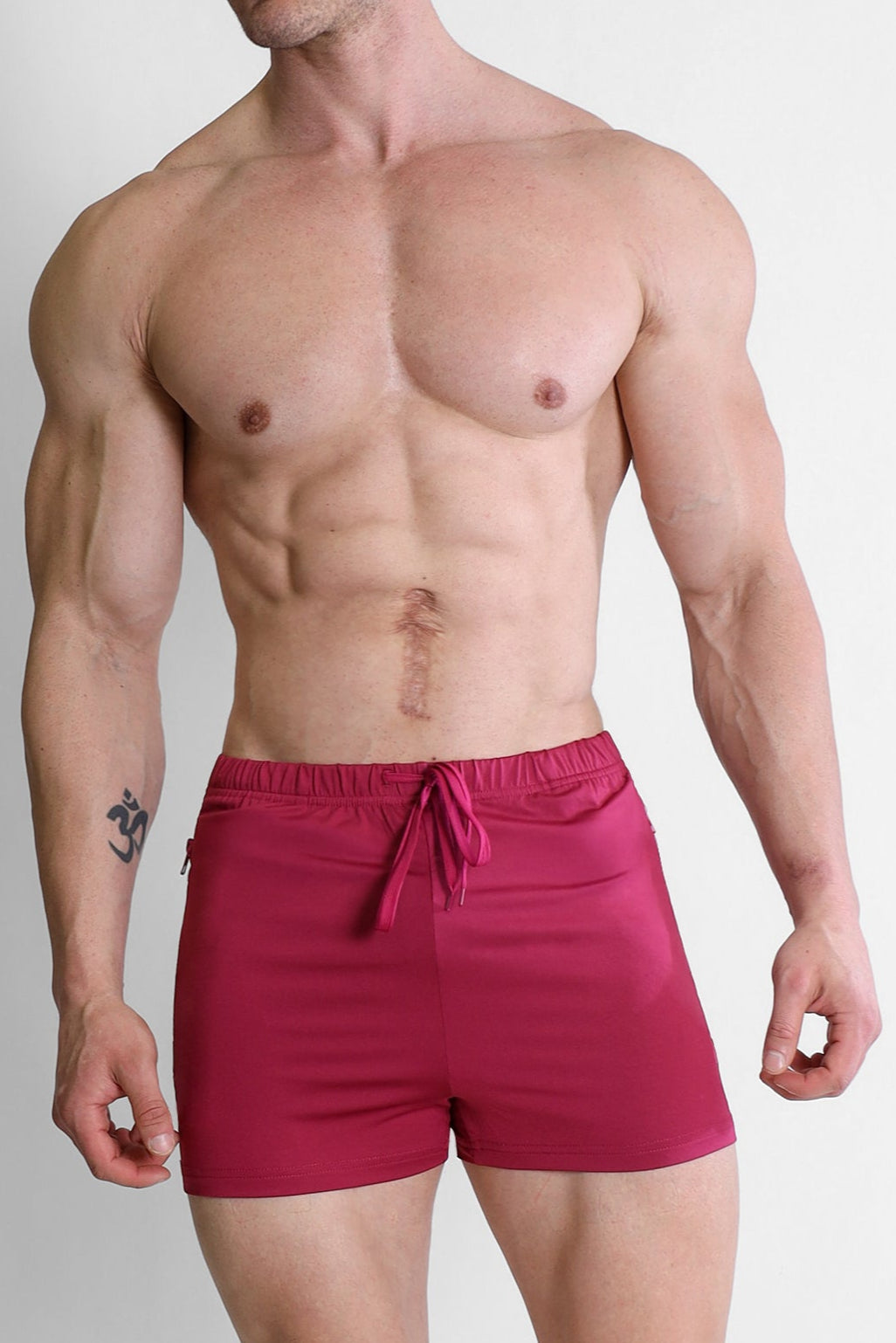 JJ Malibu Karma 2" Short Shorts mit Reißverschlusstaschen – Magenta