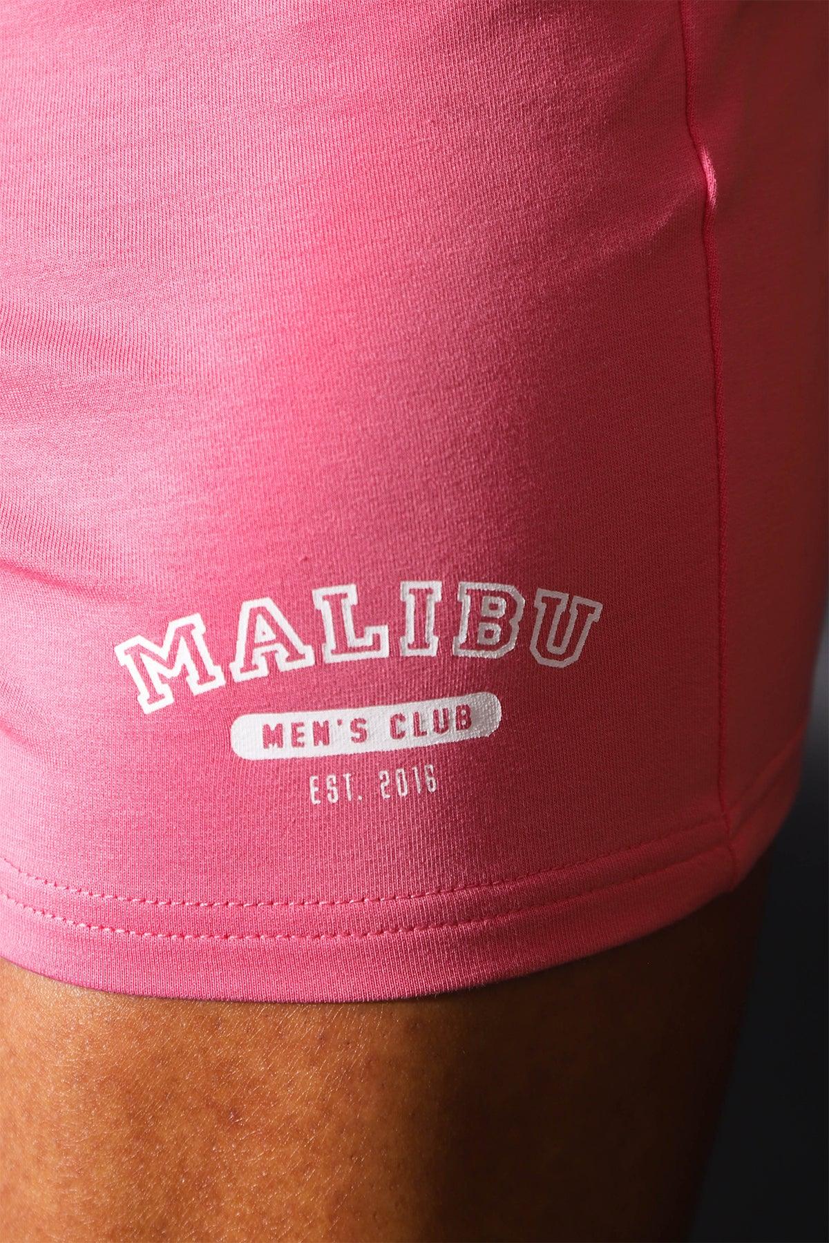 Varsity 2" Short Shorts with Zipper Pocket - Bubblegum Pink