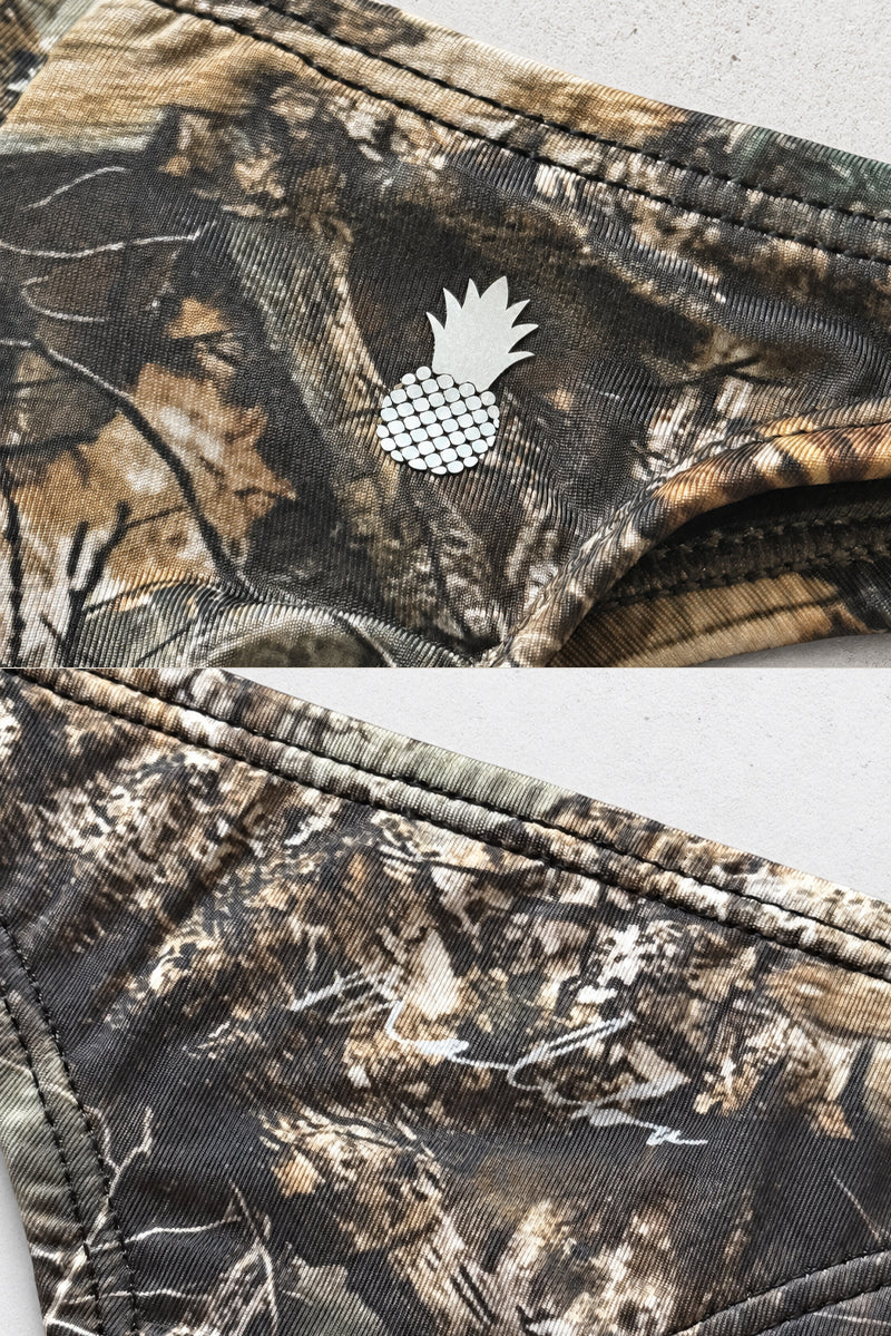 JJ Malibu Men's Cheeky Classic G-String Thong - Dark Leaf Camo