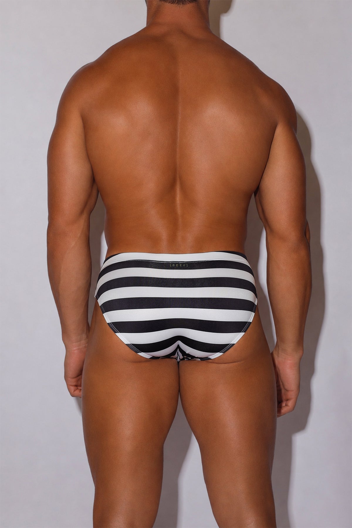 JJ Malibu Men's Wet-N-Wild Swim Briefs - Classic Stripes
