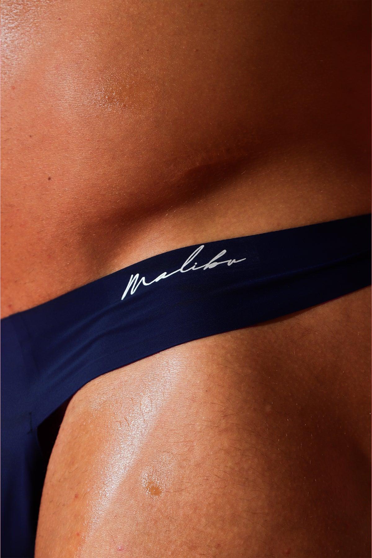 Nahtloser Tanga „Los-My-Breath“ – Indigoblau