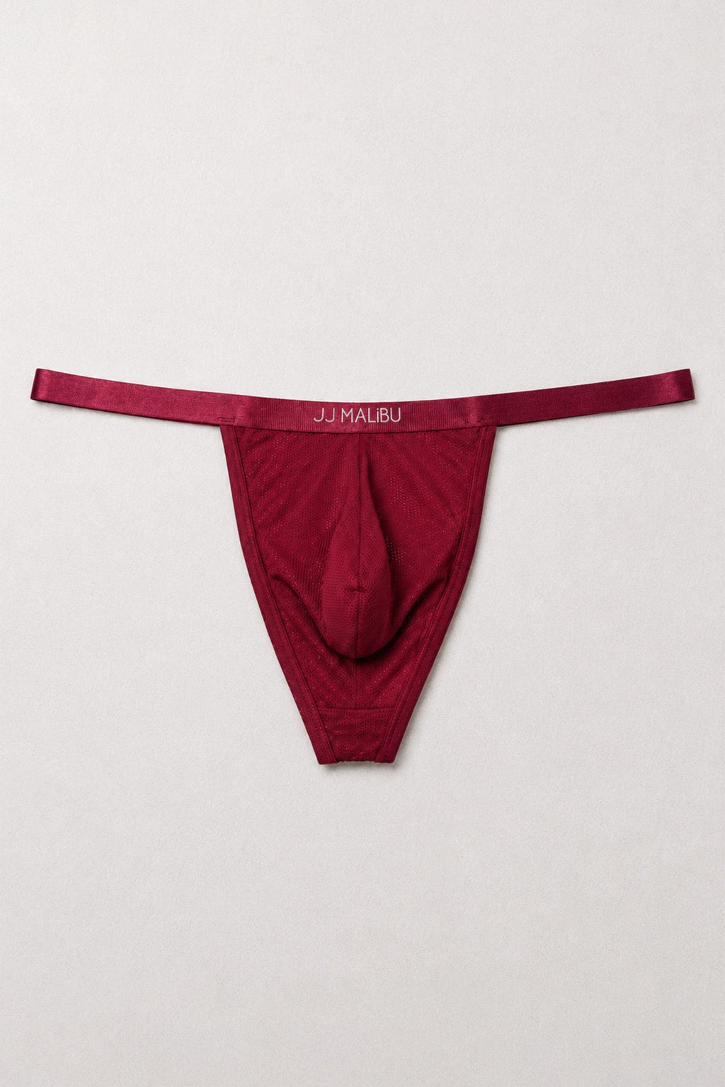 JJ Malibu Men's Now-or-Never Mesh Thong - Cherry