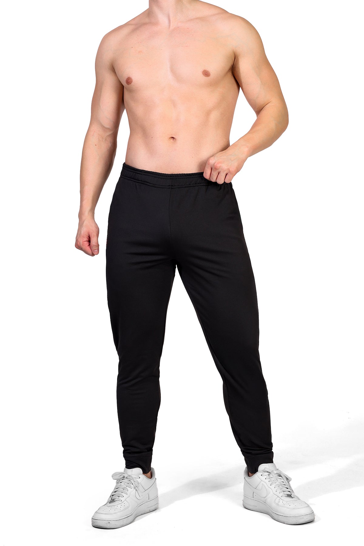 JJ Malibu Men's Peek-A-Boo Joggers - Black