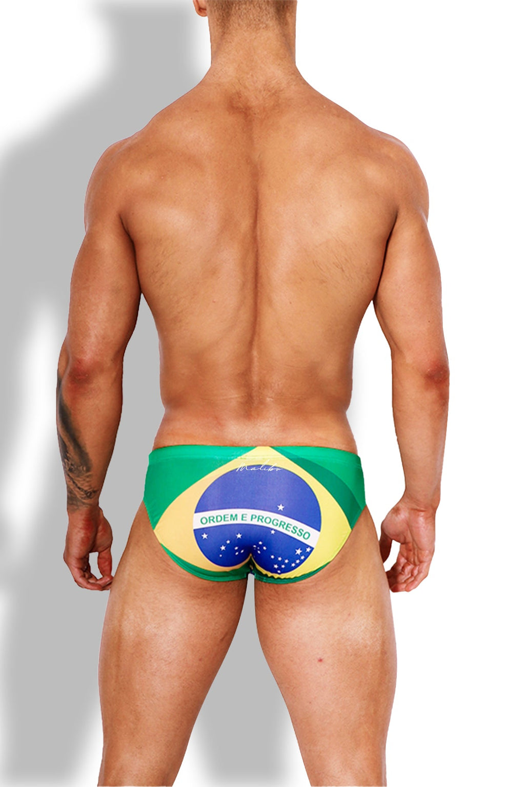 JJ Malibu Men's Lovesick Briefs - Brazil Flag