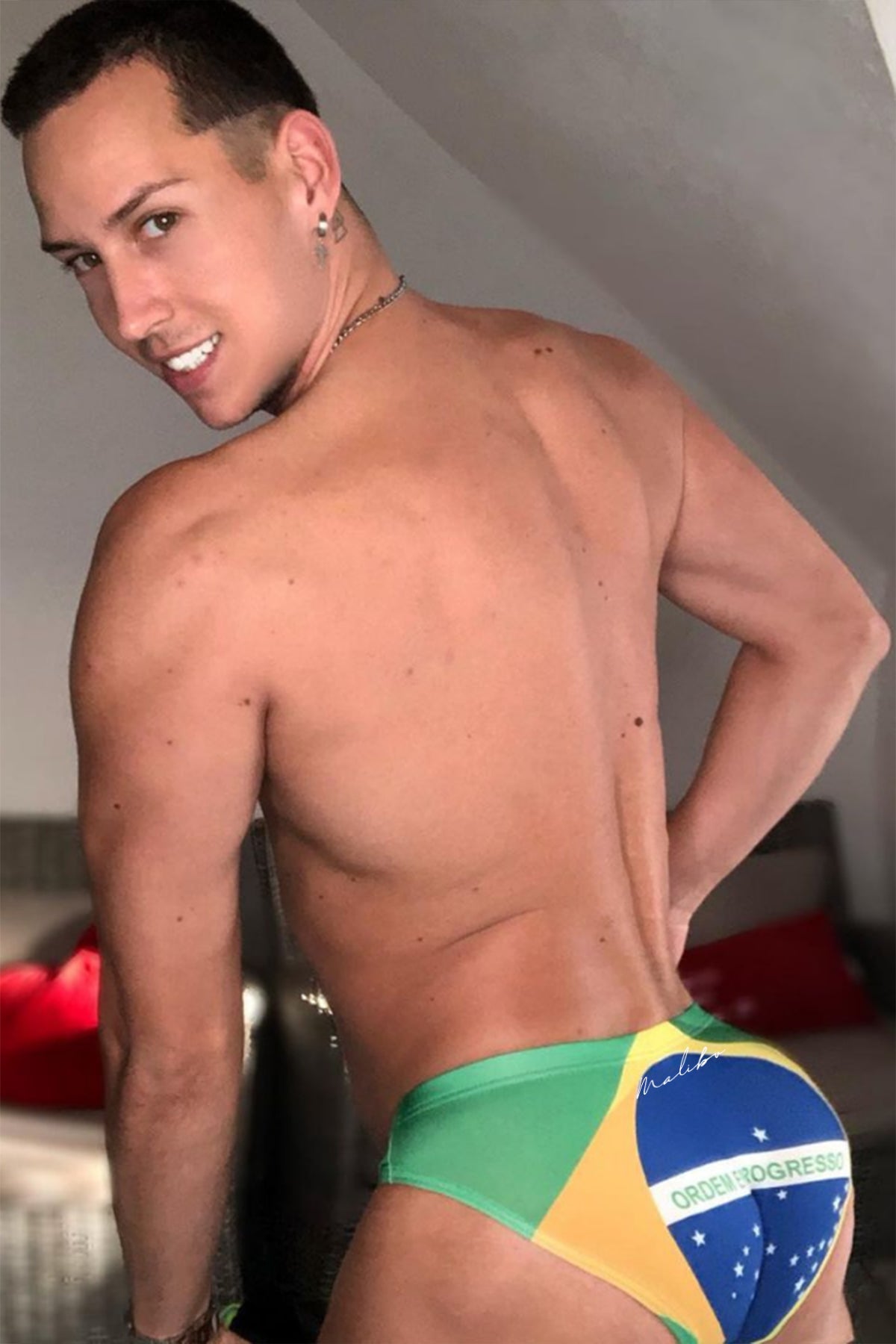 Briefs Lovesick - Bandera de Brasil