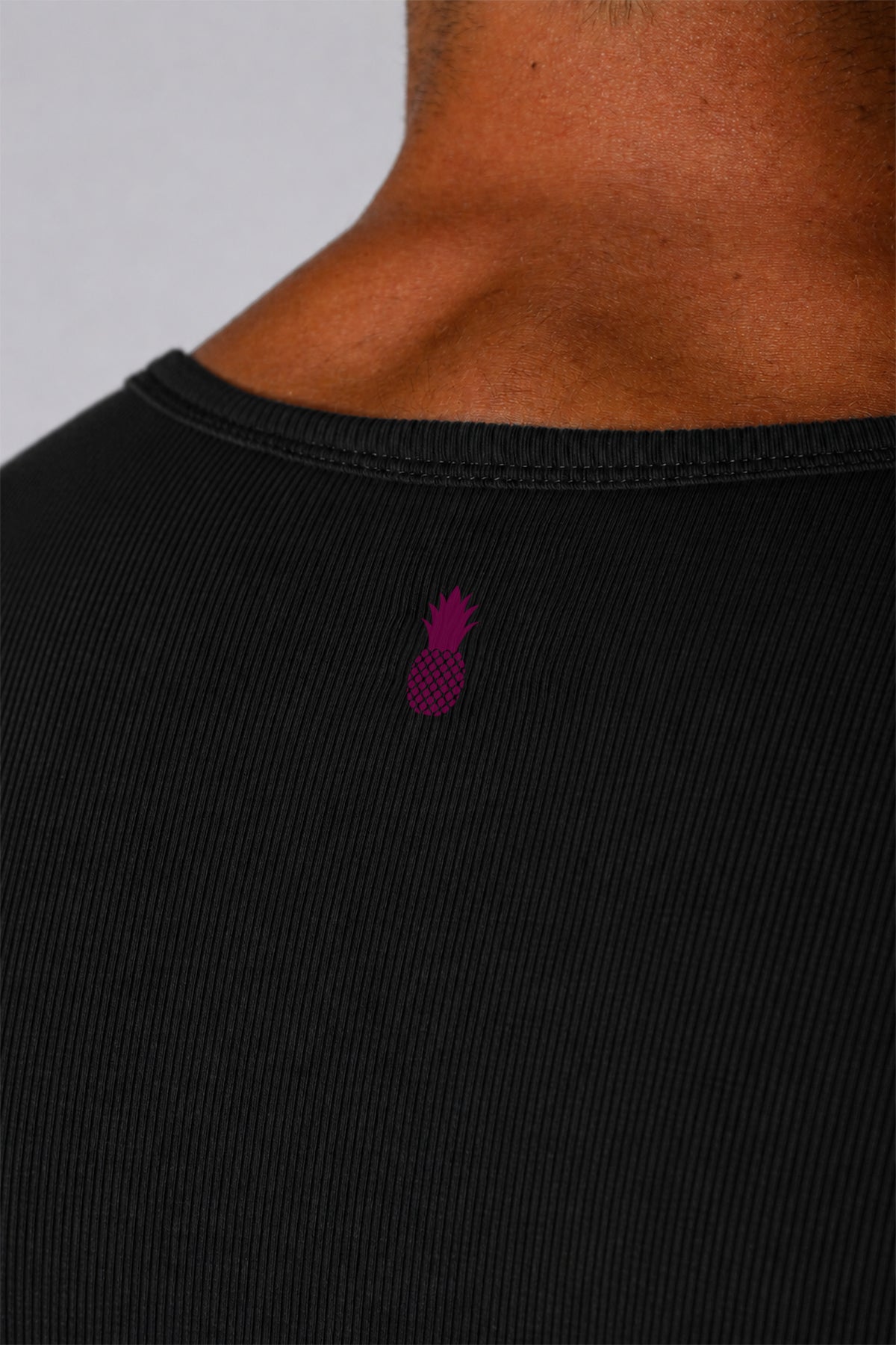 JJ Malibu Men's Striker V-Neck Short Sleeve Bodysuit - Black