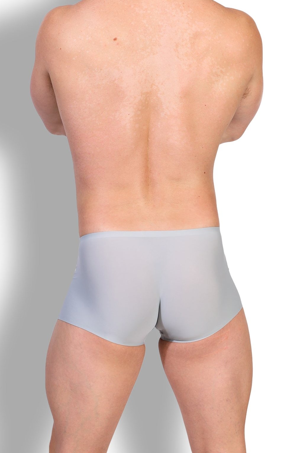 JJ Malibu Come-Over Seidige nahtlose Boxershorts - Nebelgrau