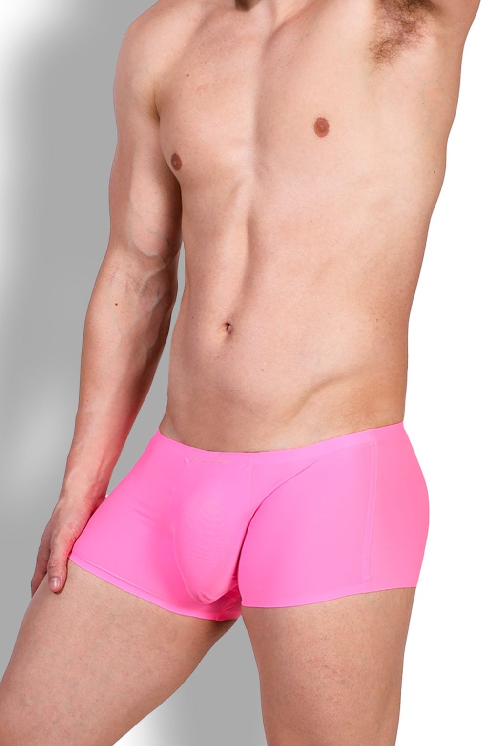 JJ Malibu Come-Over Seidige nahtlose Boxershorts - Hot Pink