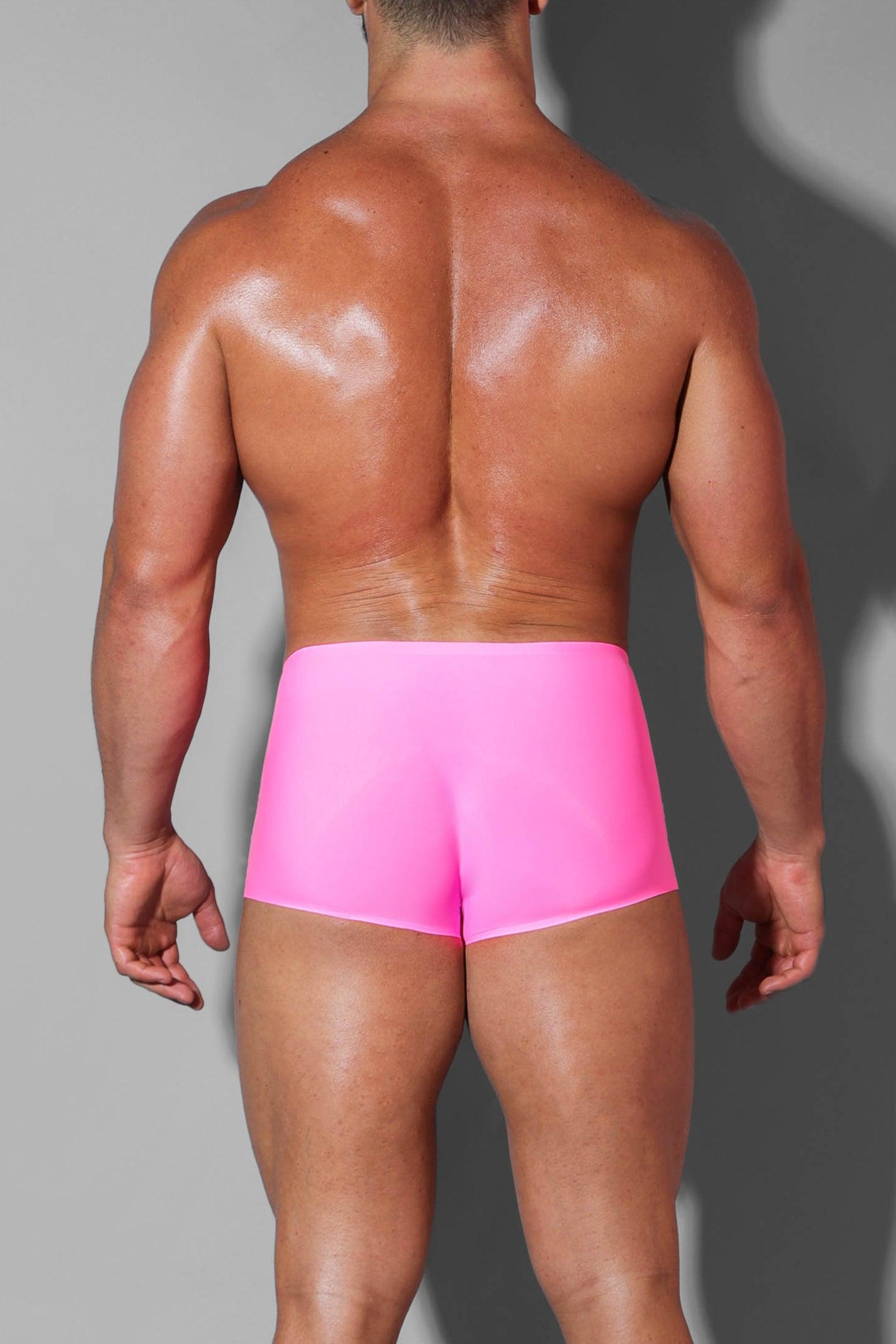 Come-Over seidige nahtlose Boxershorts - Hot Pink