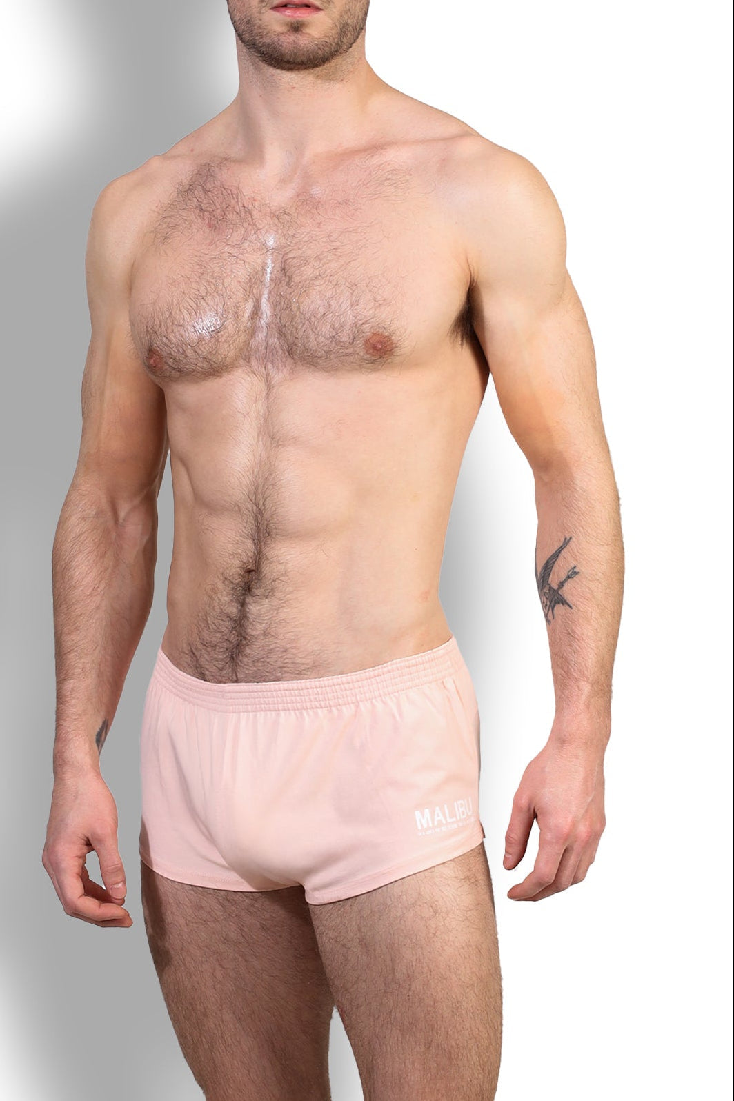 JJ Malibu Herren Stretch-It 2" Kurze Shorts - Nude Pink